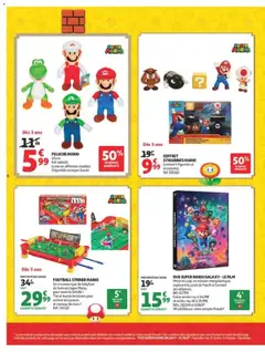 Auchan - Prévisualisation de COFFRET 5 FIGURINES MARIO, Contient 5 figurines et accessoires., Réf. 510262 valide à partir de 25/08/2026 | Page: 6 | Produits: Peluche, Jouets, Table, Figurines