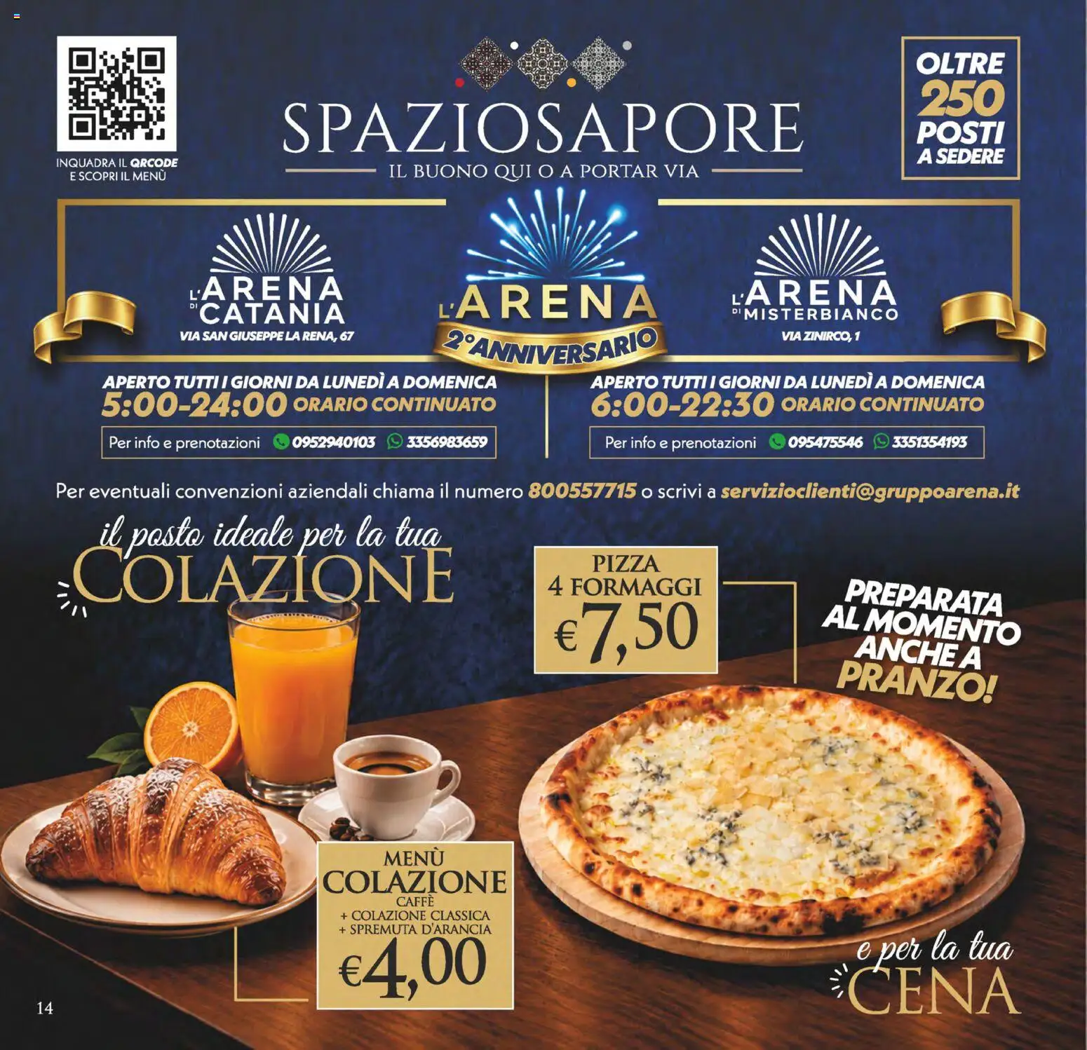 Volantino SuperConveniente del 23/10/2026 | Pagina: 14 | Prodotti: Caffè, Pizza, Spremuta d'arancia