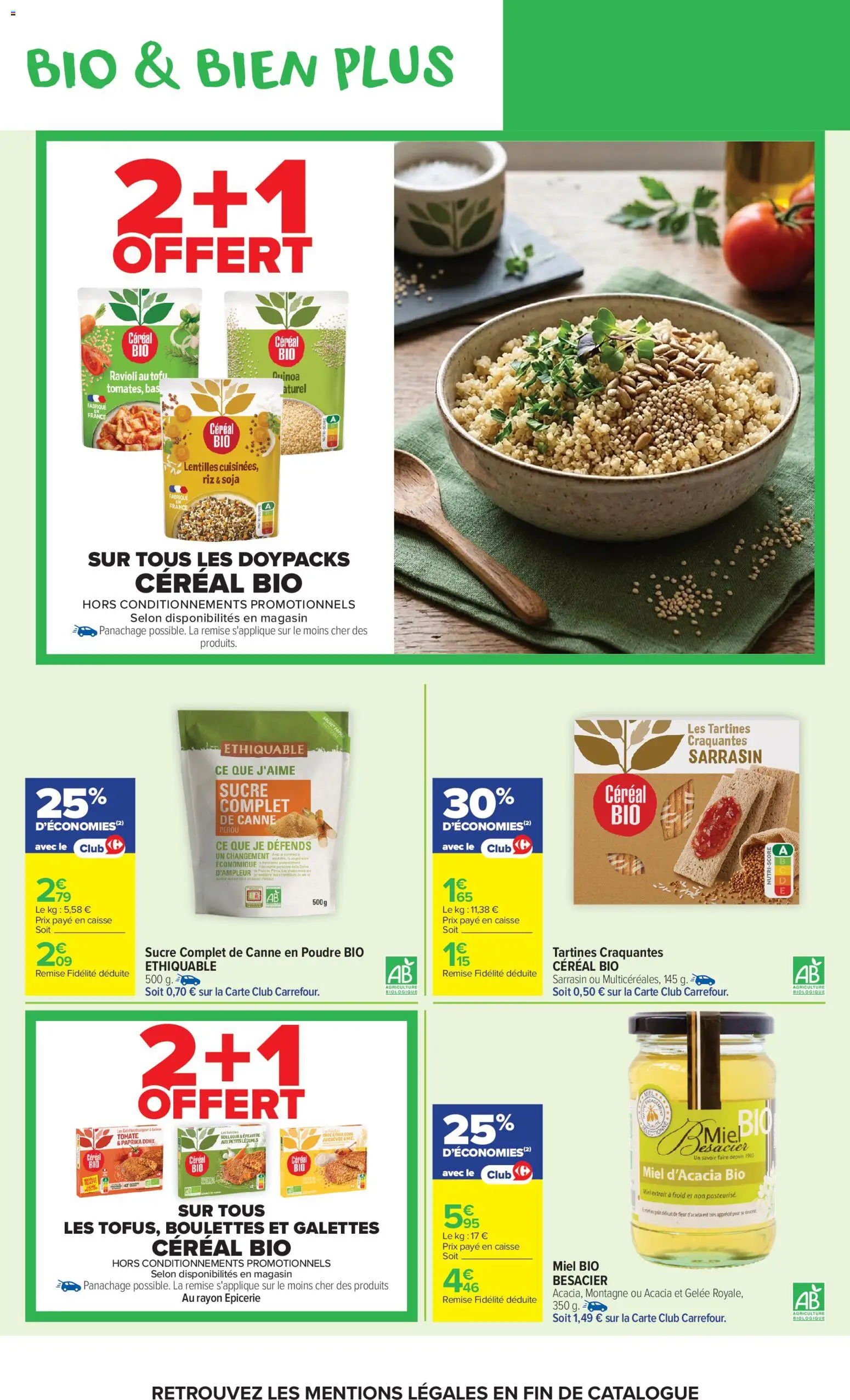 {H1} | Page: 11 | Produits: Paprika, Miel, Quinoa, Riz