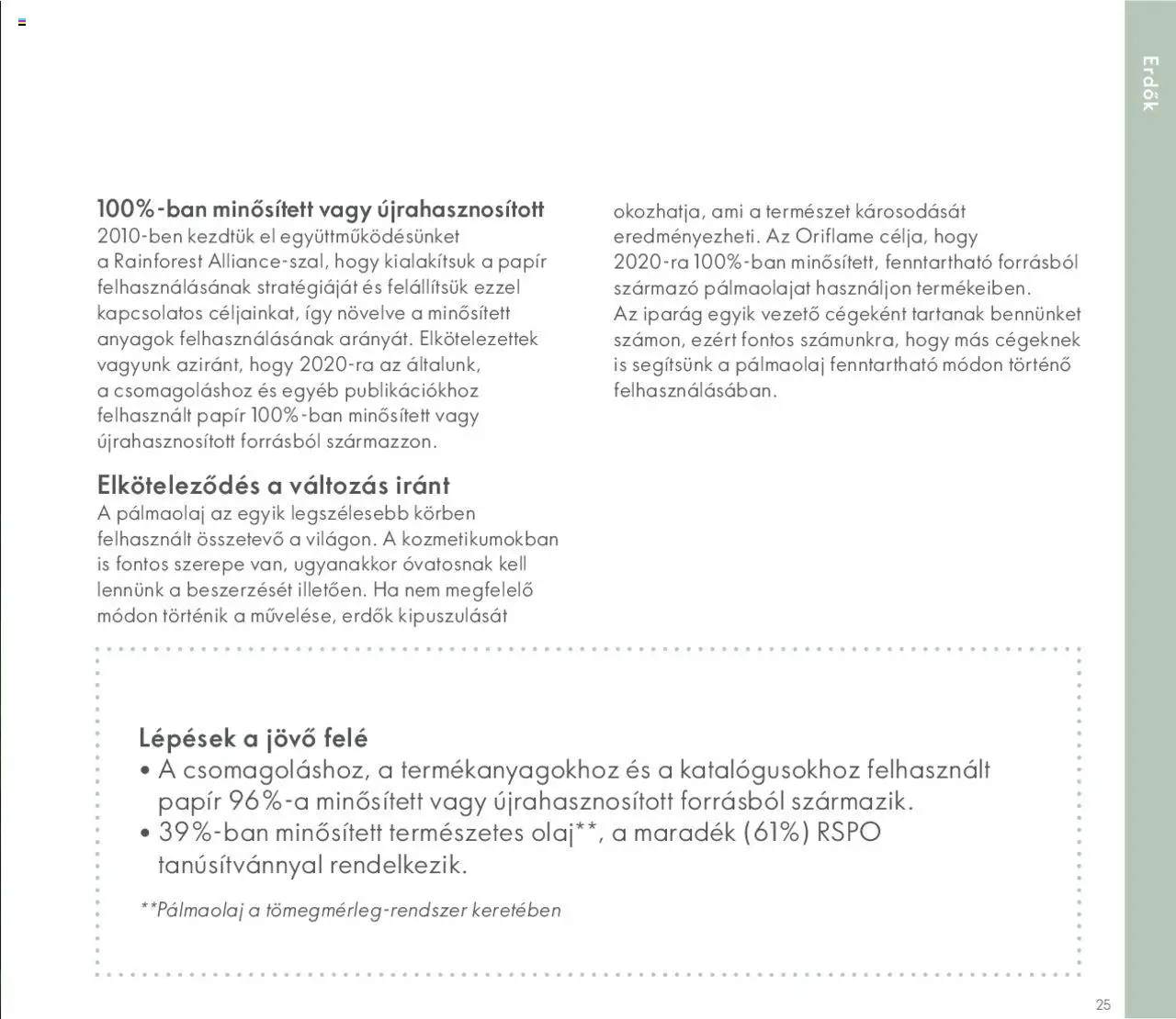Oriflame akciós ujság - amely érvényes a következő dátumtól: 2020.05.27. | Oldal: 25