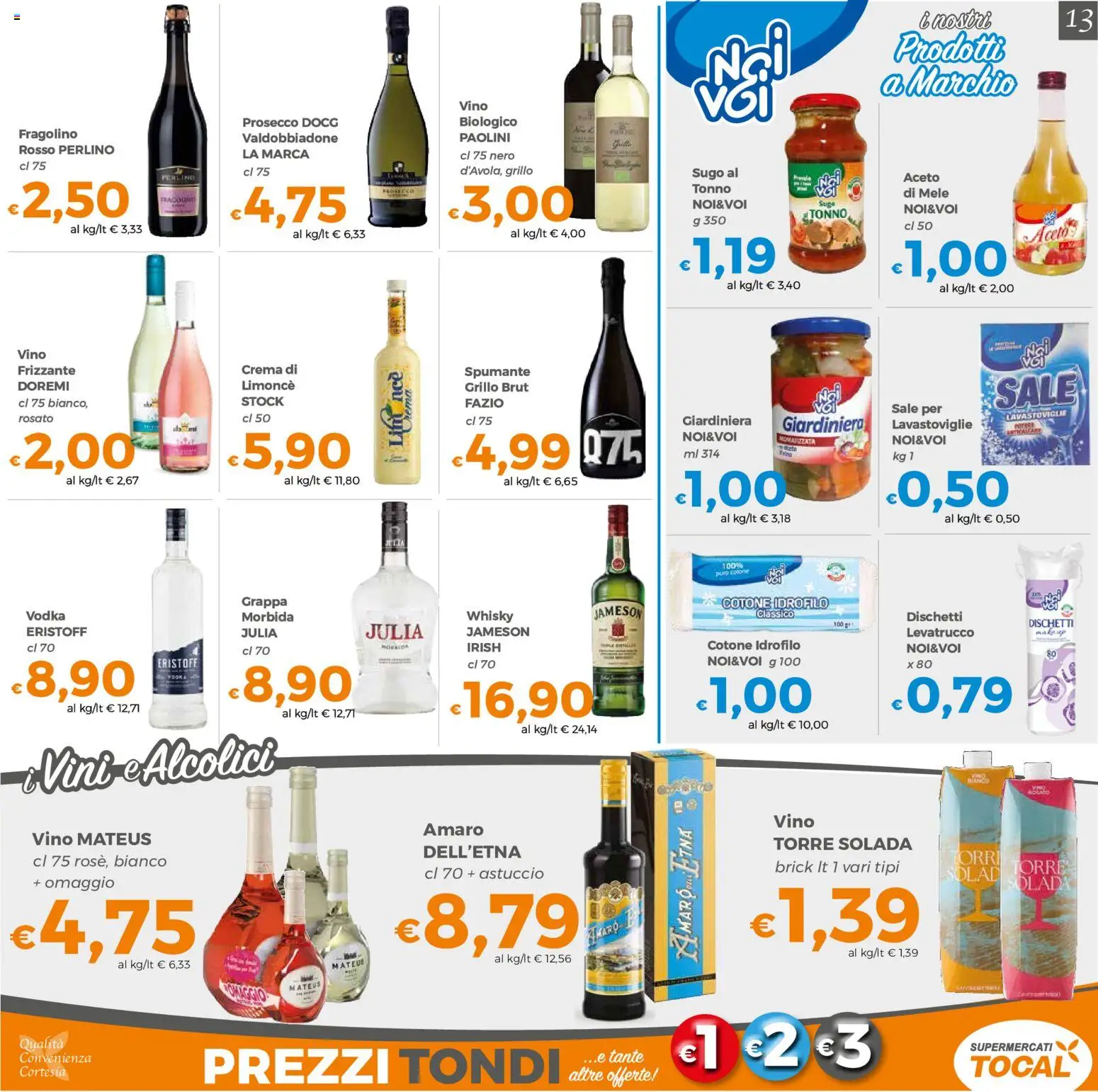 Volantino Tocal del 22/09/2026 | Pagina: 13 | Prodotti: Mele, Prosecco, Spumante, Grappa