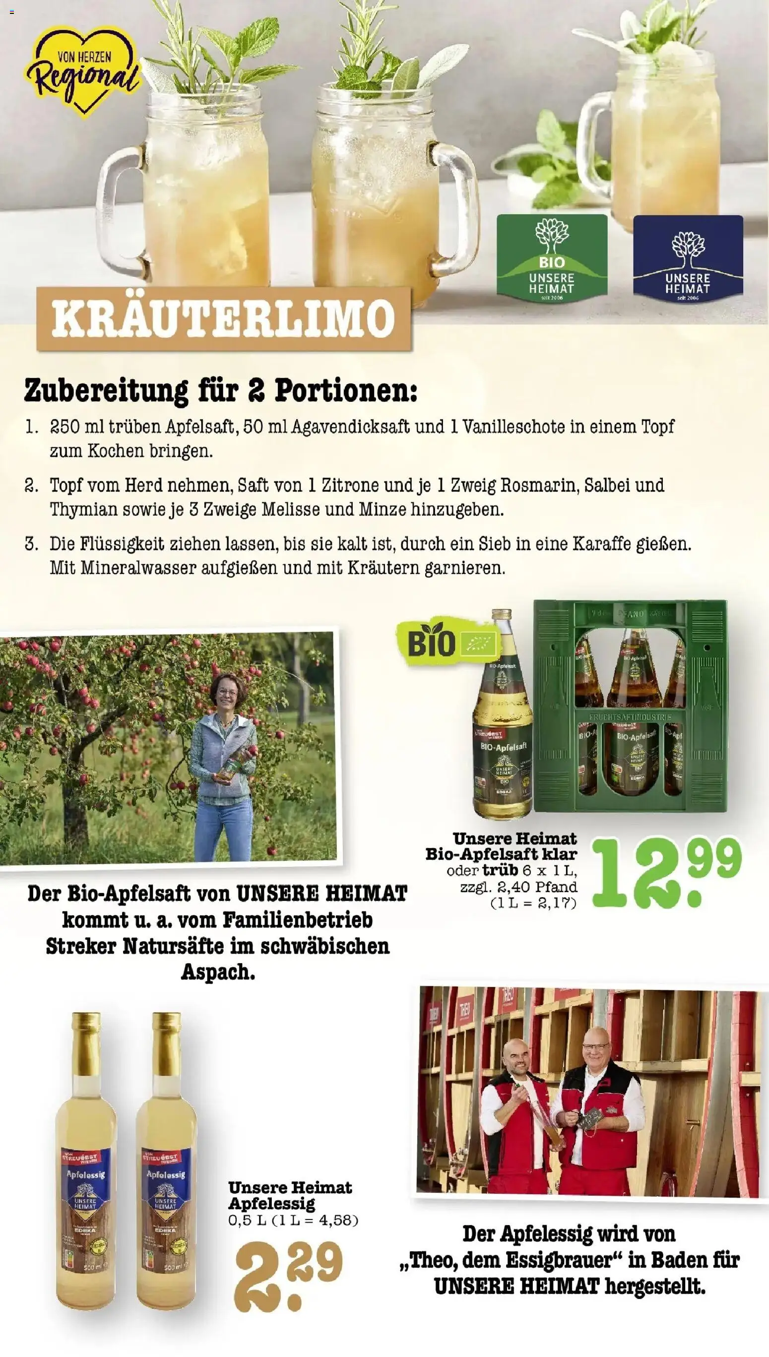 Edeka Prospekt Wörth Am Rhein (ab 21.09.2026) » Angebote Online | Seite: 24 | Produkte: Herd, Mineralwasser, Zitrone, Saft
