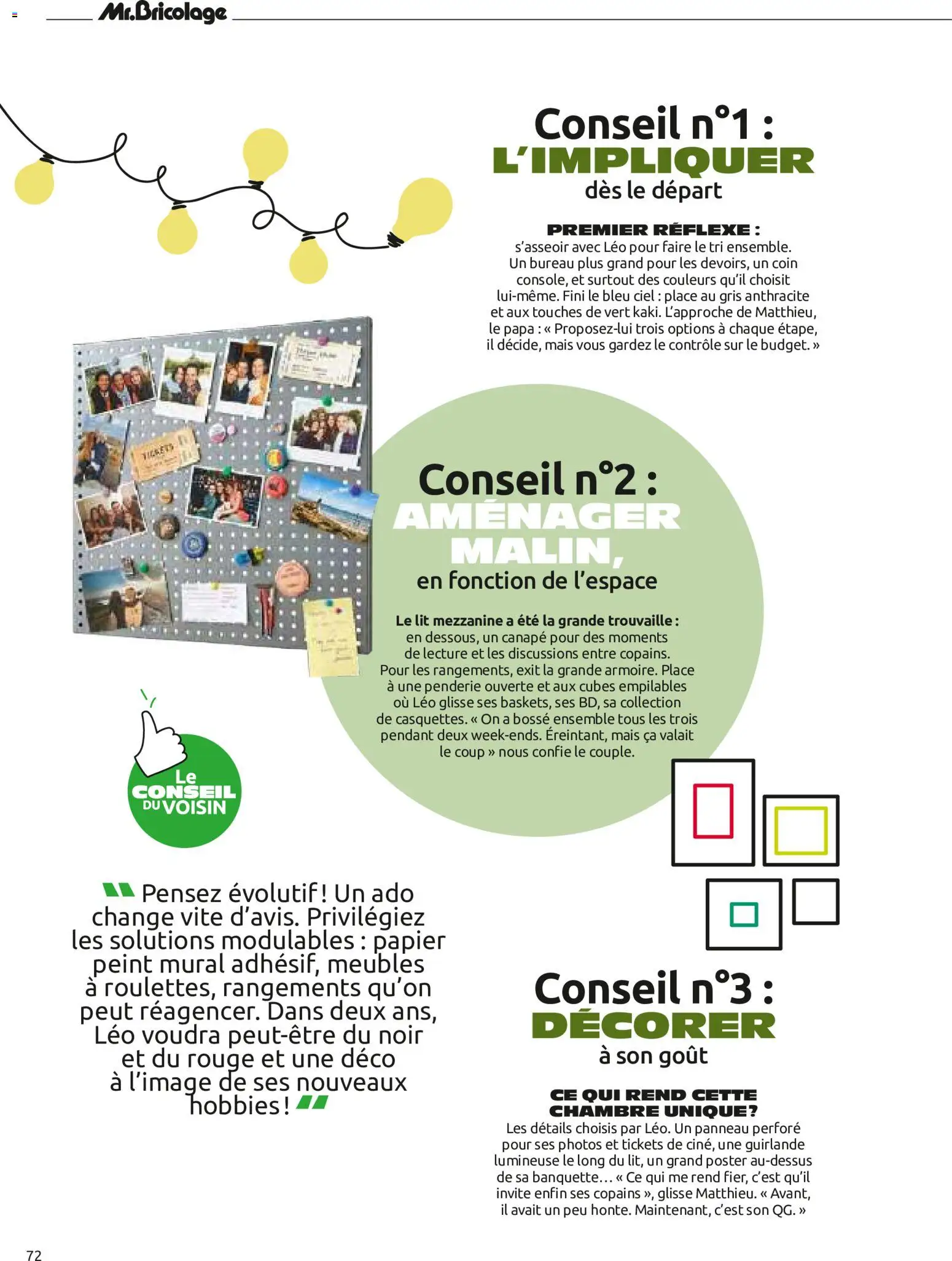 {H1} | Page: 72 | Produits: Penderie, Guirlande lumineuse, Lit, Papier peint