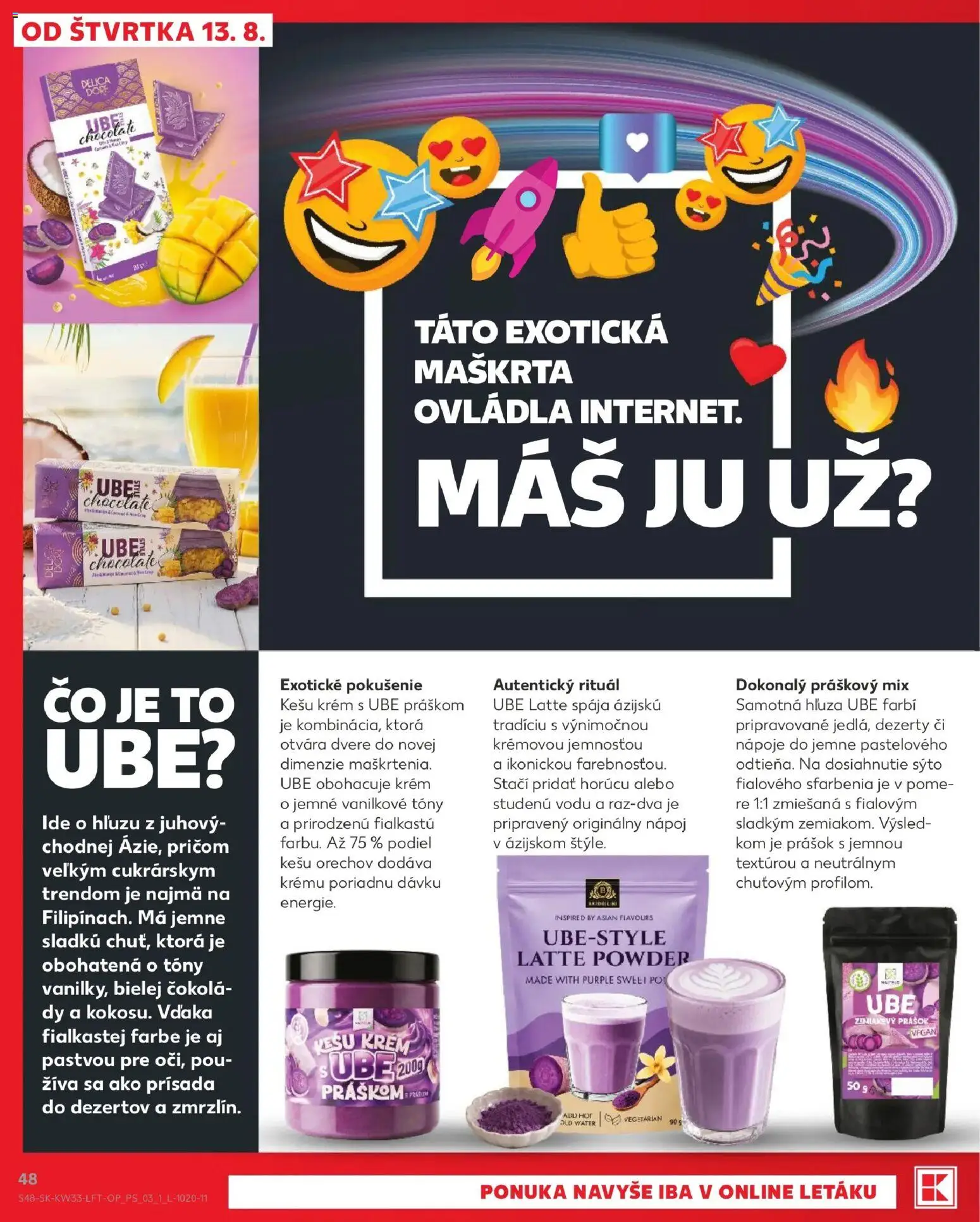 Nové Kaufland akcie – leták je platný od 13.08.2026 | Strana: 48 | Produkty: Dvere, Nápoje, Krém