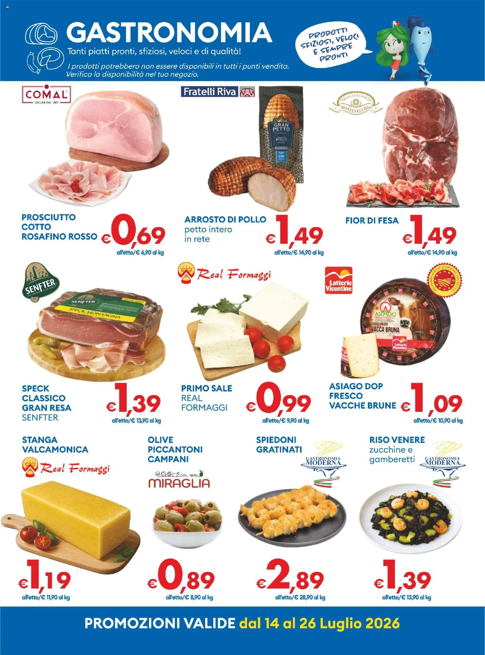 Volantino MD Discount del 14/07/2026 | Pagina: 18 | Prodotti: Speck, Arrosto, Olive, Prosciutto