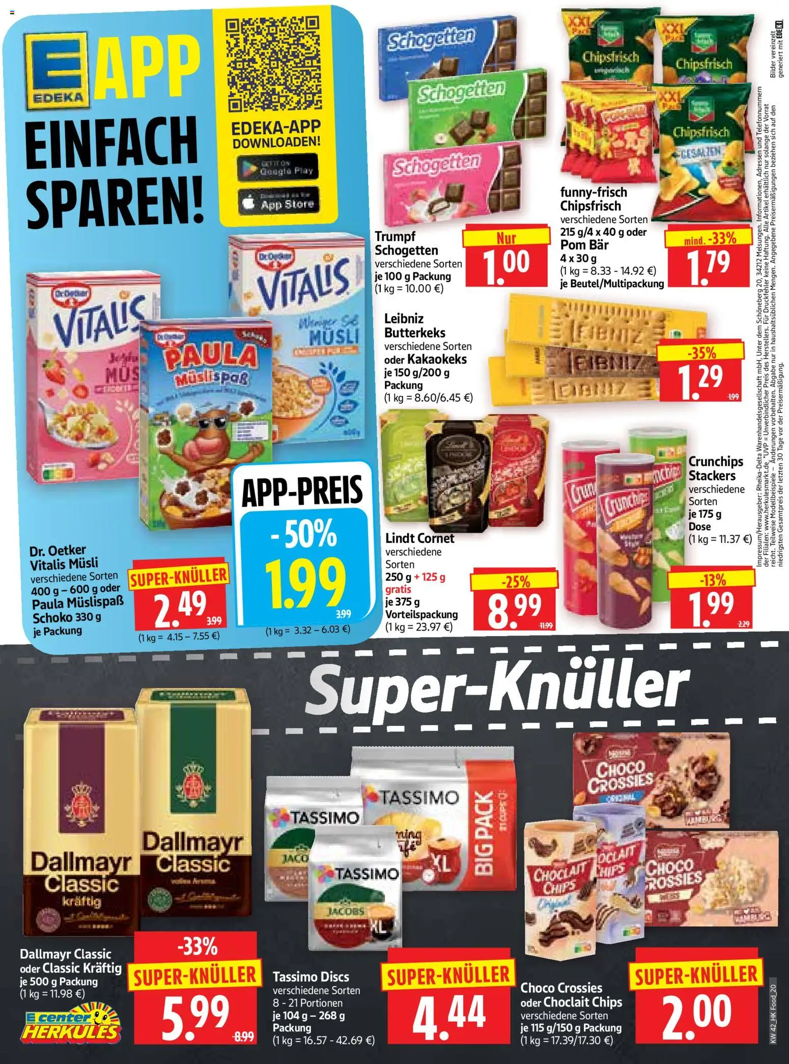 HERKULES Prospekt – gültig ab 12.10.2026 | Seite: 20 | Produkte: Musli, Bilder, Chips, Tassimo