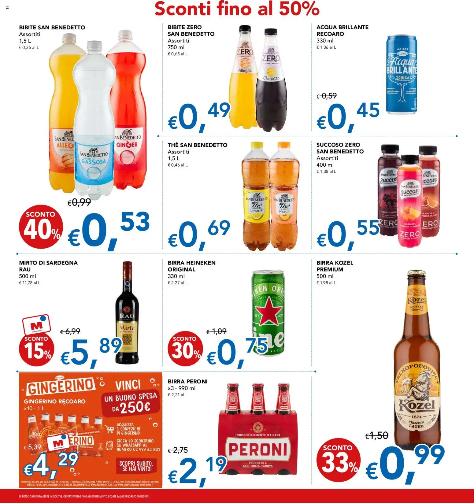 Volantino Migross del 07.05.2026 | Pagina: 11 | Prodotti: Birra, Chinotto, Bibite, Arancia