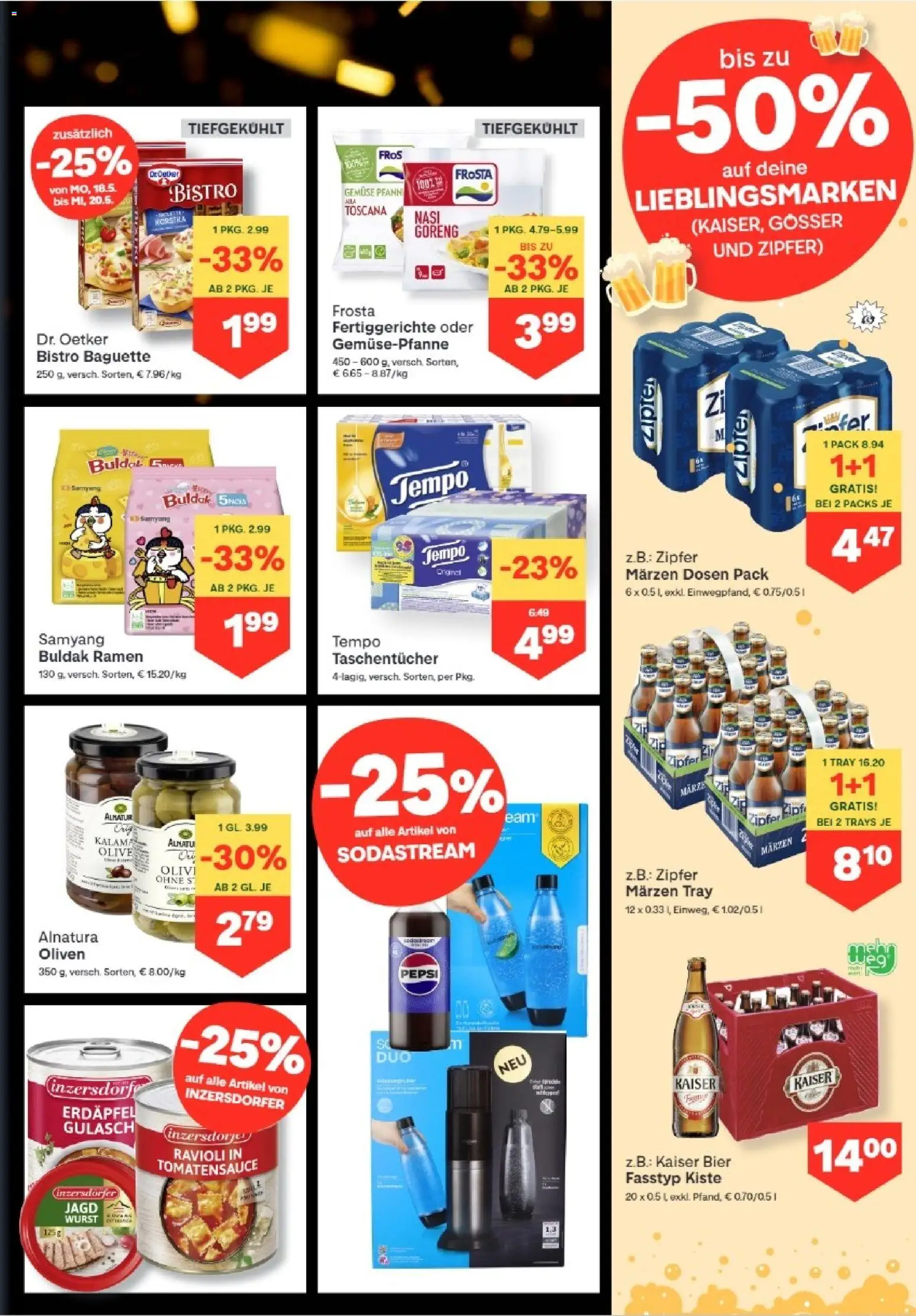 MPREIS Lenzing gültig ab 13.05.2026 | Seite: 7 | Produkte: Gemüse, Wurst, Szeder, Bier