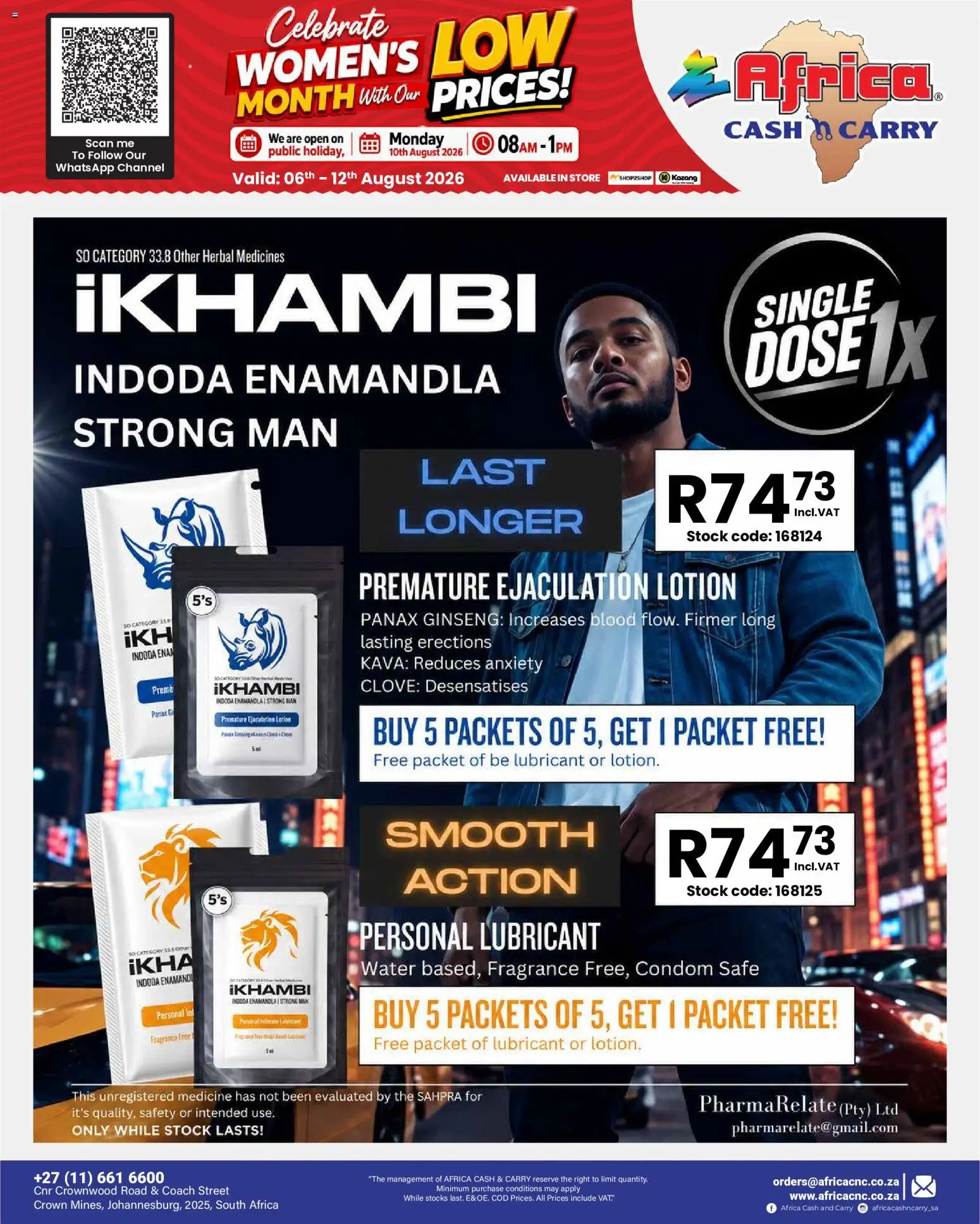 New Africa Cash & Carry catalogue – valid from 06/08/2026 | Page: 21 | Products: Fragrance, Stock, Water, Lotion