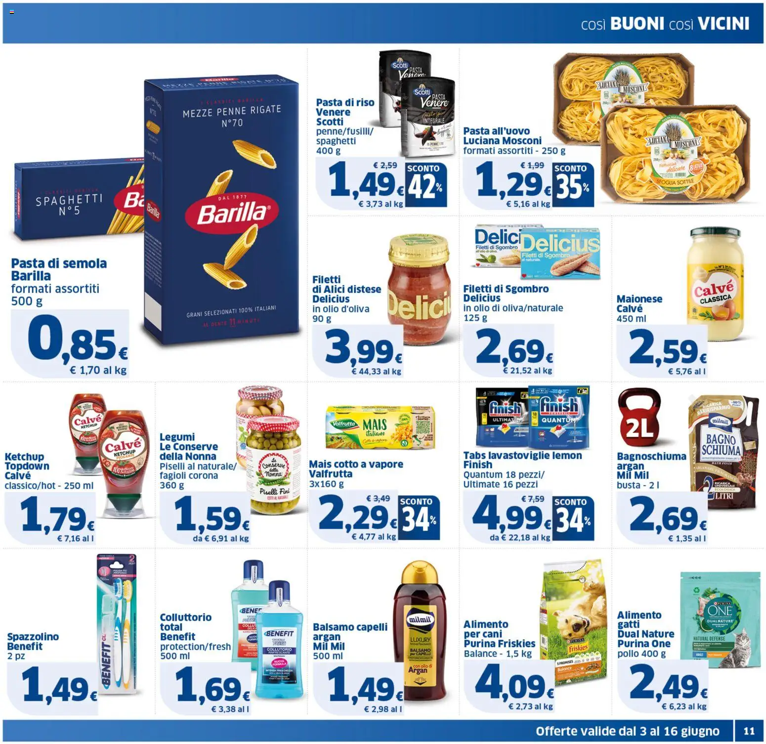 Volantino SIGMA del 03.06.2026 | Pagina: 11 | Prodotti: Spazzolino, Riso, Fagioli, Bagno