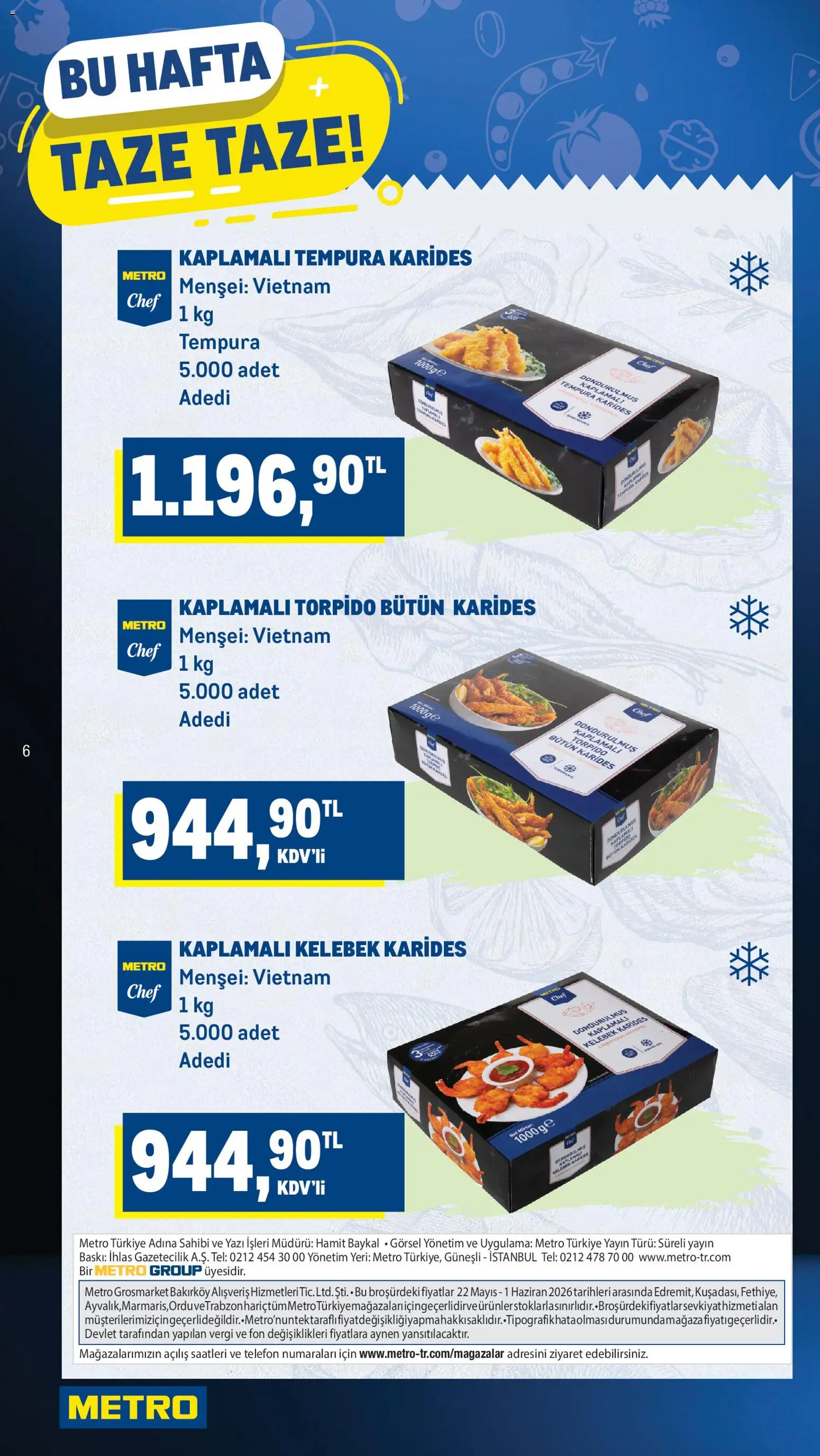 Metro Katalog - 22.05.2026 tarihinden itibaren geçerlidir | Sayfa: 6 | Ürünler: Baskı, Telefon