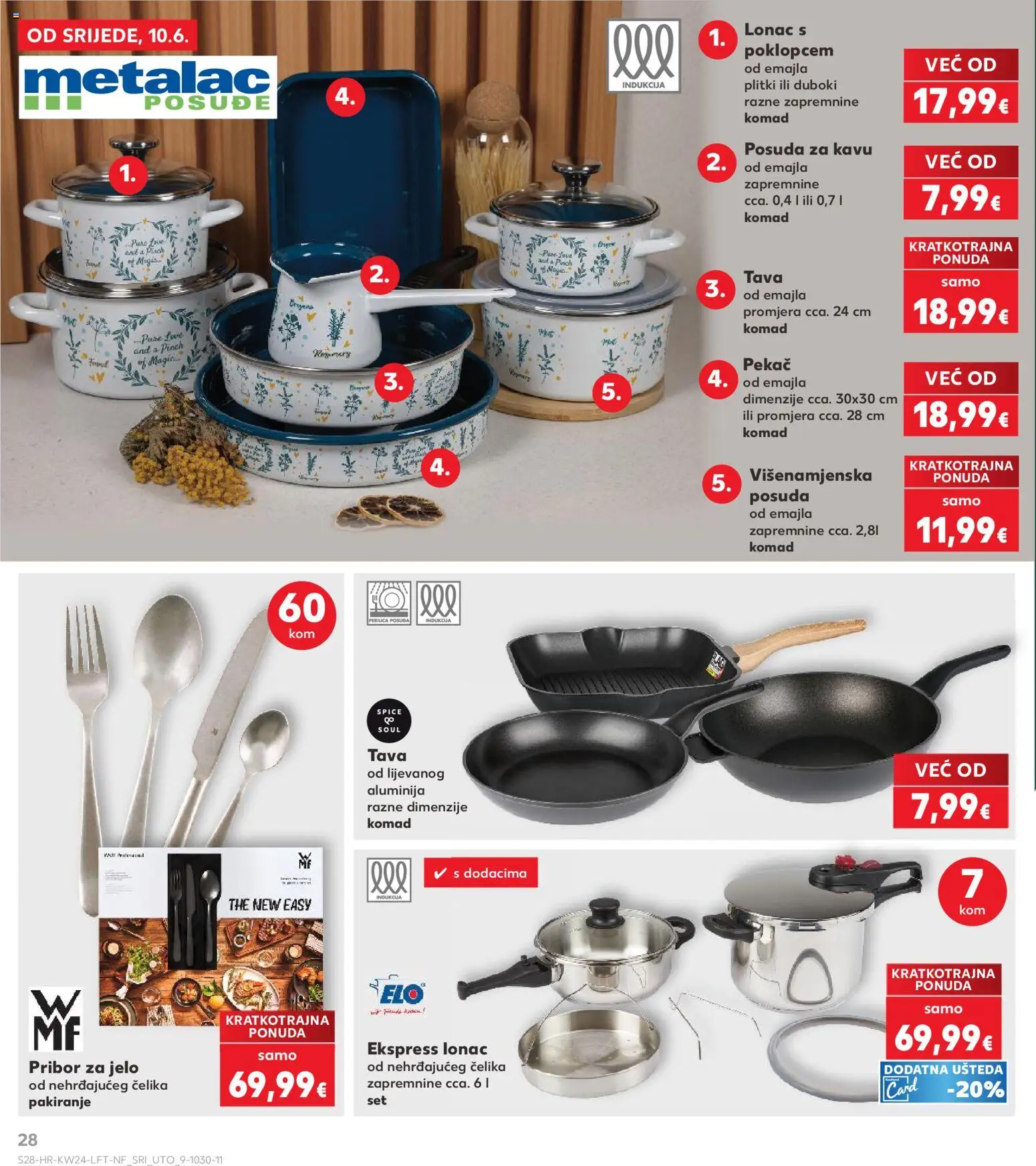 Kaufland katalog | vrijedi od 10.06.2026 | Stranica: 28 | Proizvodi: Pan, Tava, Lonac, Pribor za jelo