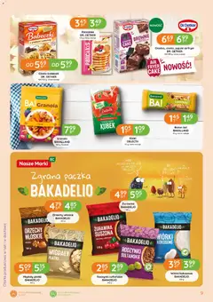 Pogląd oferty "Eurocash gazetka - Śniadanie" - ważna od 03.09.2026 | Strona: 9 | Produkty: Migdały, Kisiel, Brownie, Pancakes