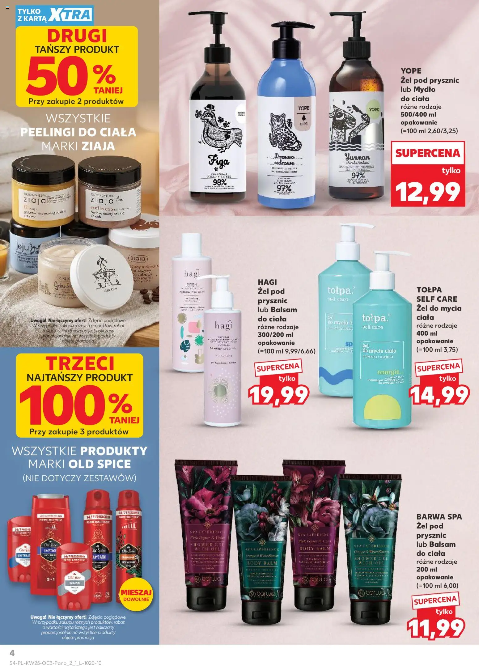 Kaufland Polsko leták - Drogerię od 18.06.2026 | Strana: 4 | Produkty: Mýdlo, Old Spice, Body, Peeling
