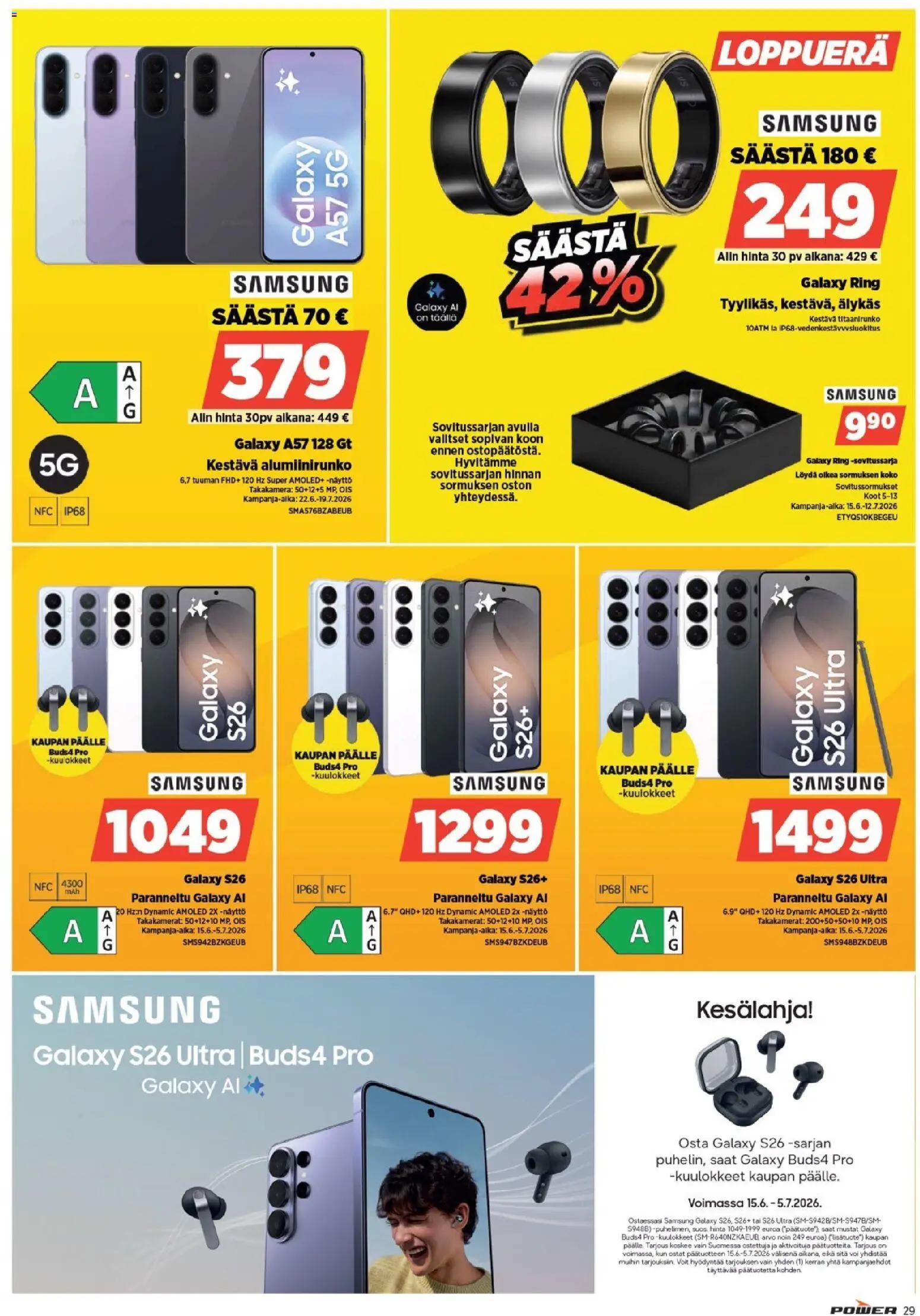 Power tarjoukset – voimassa 22/06/2026 alkaen | Sivu: 29