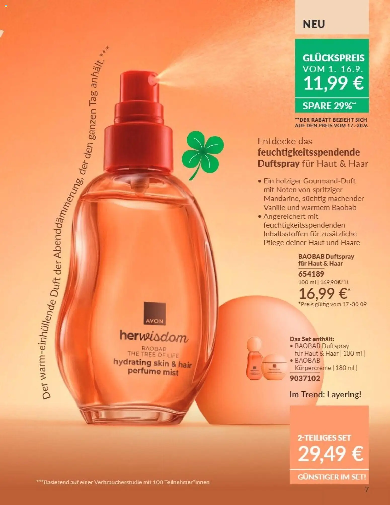 AVON Katalog September 2026 – gültig ab 01.09.2026 | Seite: 3 | Produkte: Duft, Körpercreme, Vanille