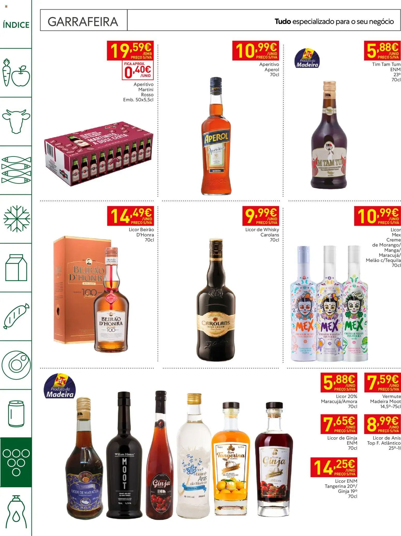 Recheio Horeca Madeira │ válido de 29/09/2026 | Página: 22 | Produtos: Martini, Licor, Melão, Creme