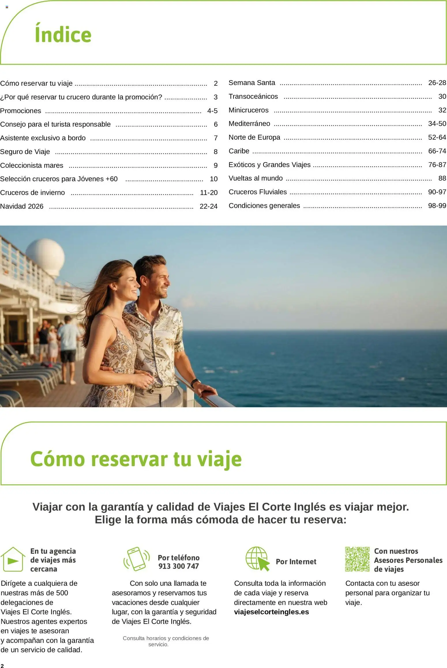 Viajes El Corte Inglés Crucero fantástico │ válido desde el 14/09/2026 | Página: 2 | Productos: Cómoda, Té, Teléfono