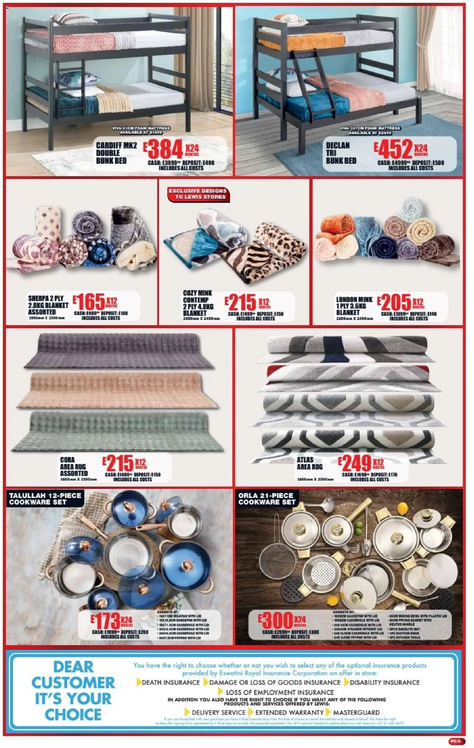 New Lewis Stores catalogue – valid from 06/07/2026 | Page: 5 | Products: Phone, Mattress, Blanket, Sauce