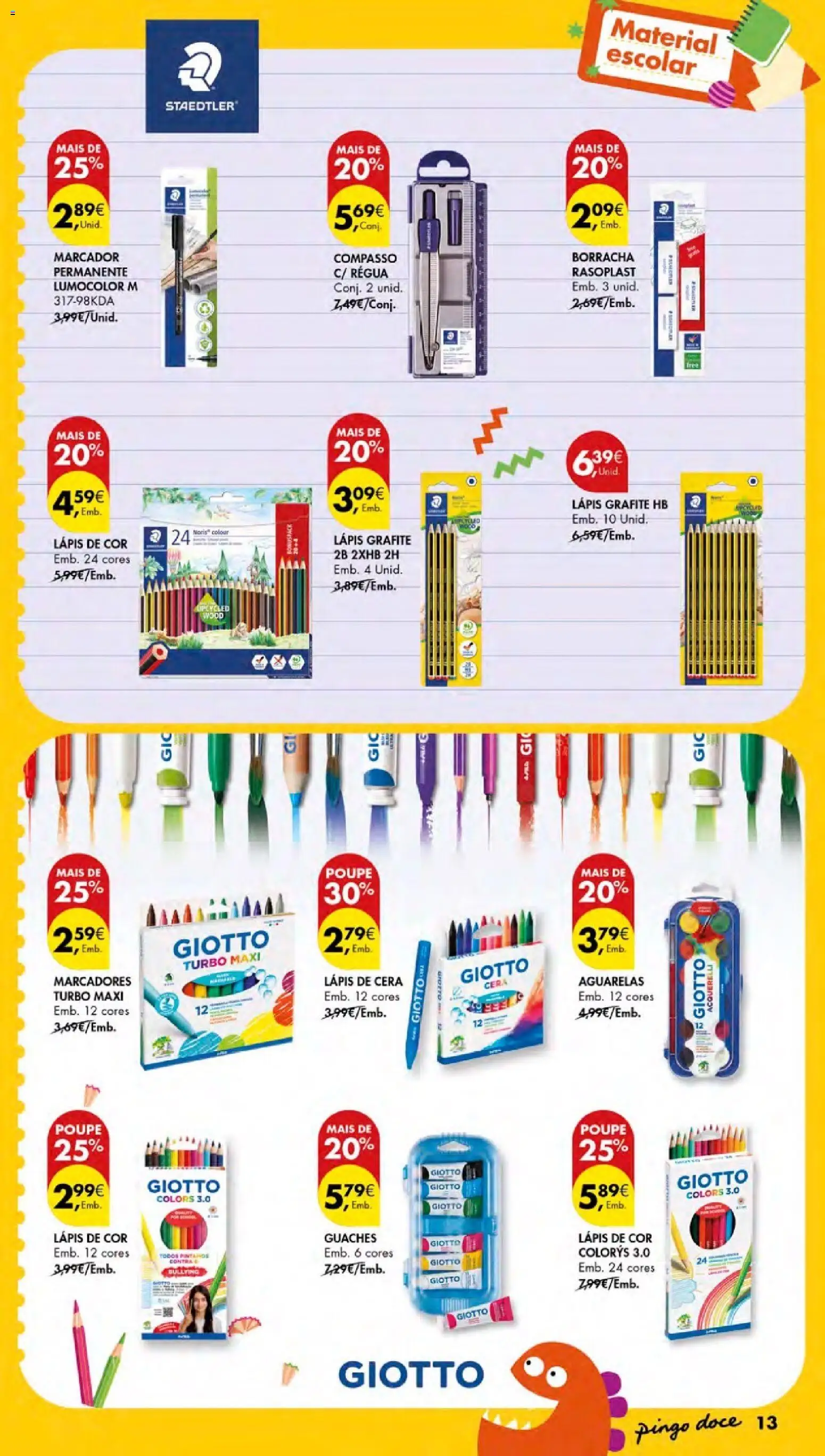 Pingo Doce Regresso às Aulas Açores │ válido de 20/08/2026 | Página: 13 | Produtos: Cera