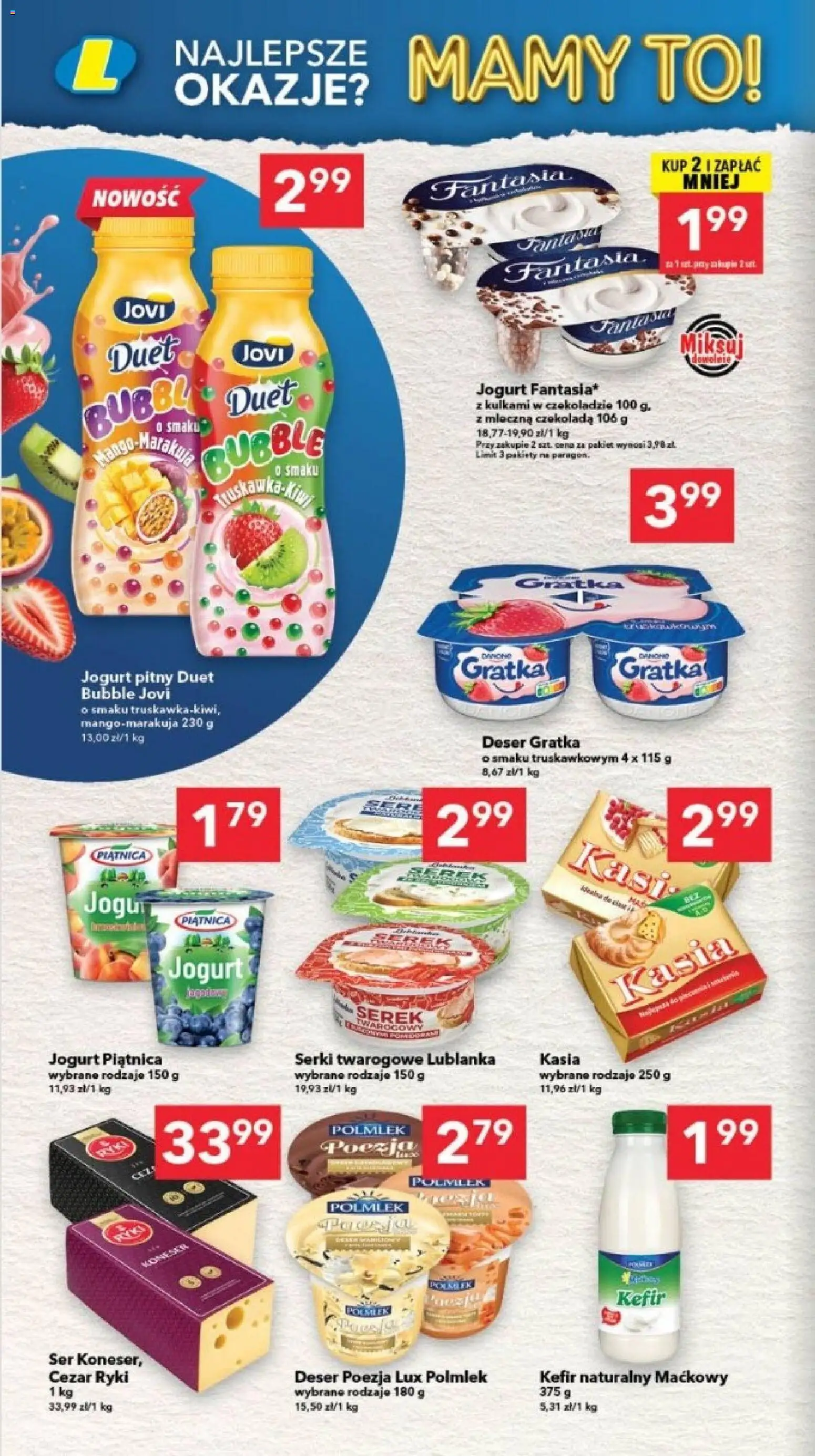 Lewiatan gazetka - Gdańsk od 21.05.2026 | Strona: 10 | Produkty: Kefir, Serek, Ser, Czekolada