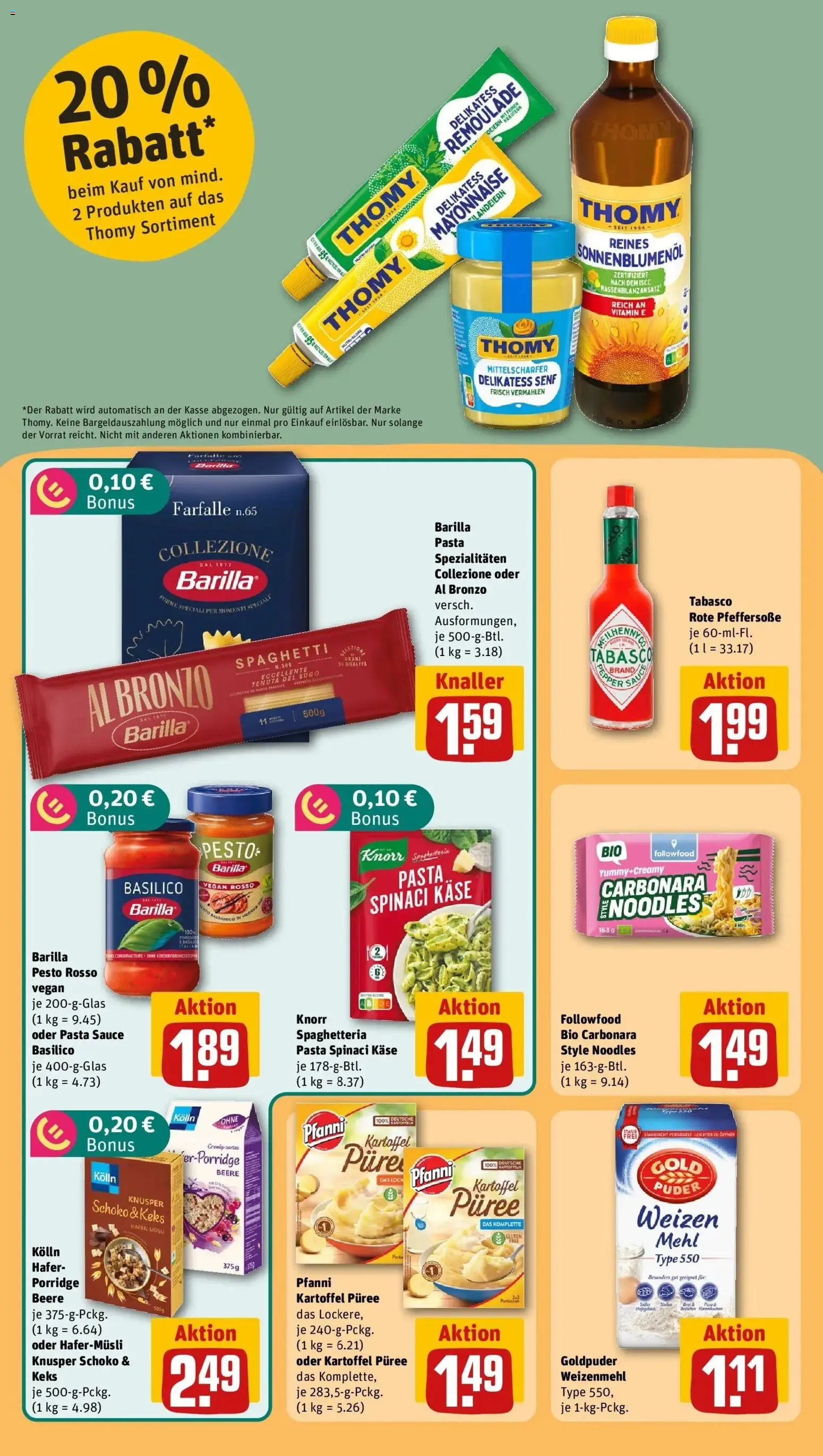 REWE Prospekt ab 26.10.2026 zum Blättern » Angebote | Seite: 24 | Produkte: Mehl, Käse, Barilla, Mayonnaise