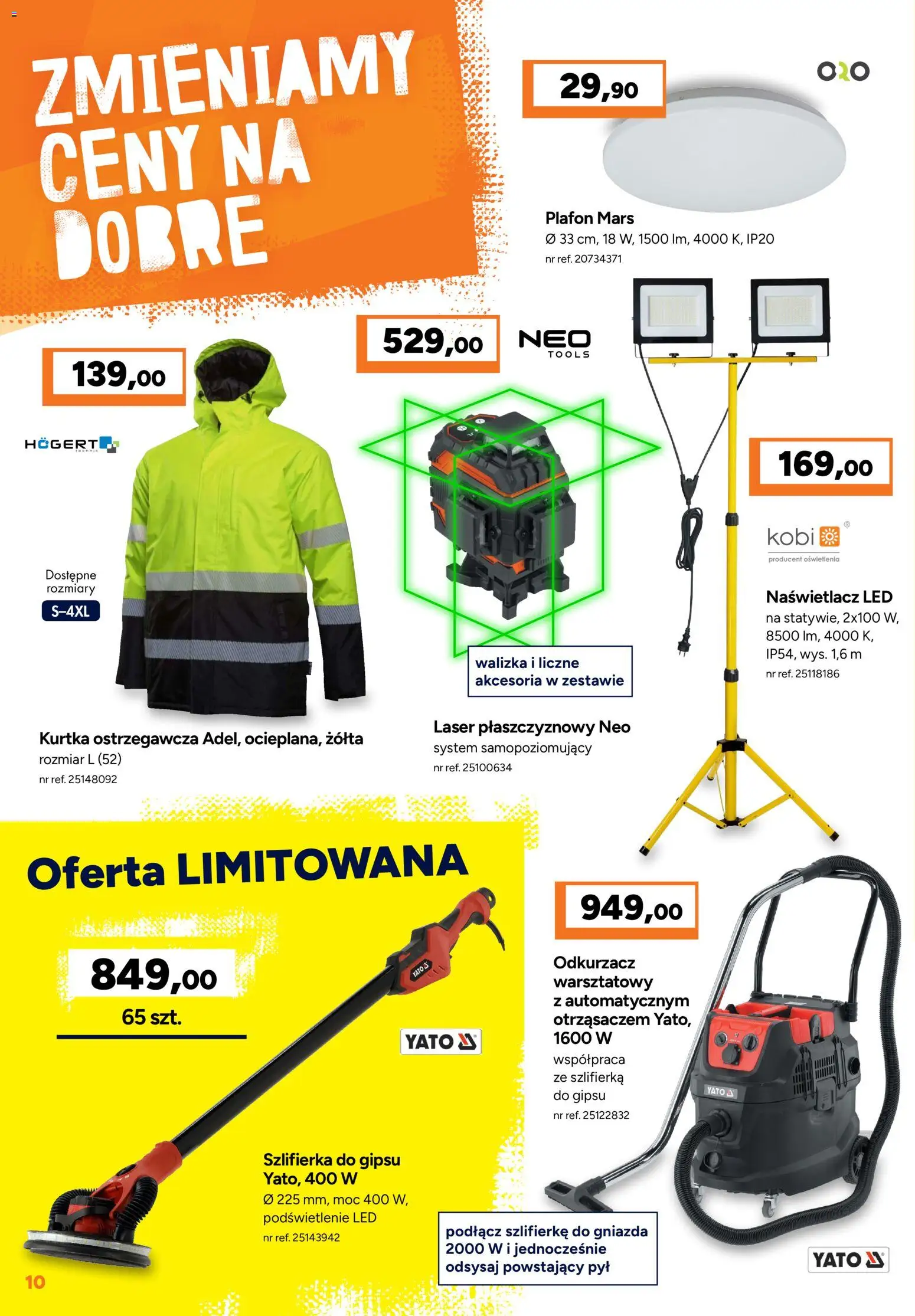 Bricoman gazetka od 12.10.2026 | Strona: 10 | Produkty: Kurtka, Walizka, Odkurzacz, Szlifierka
