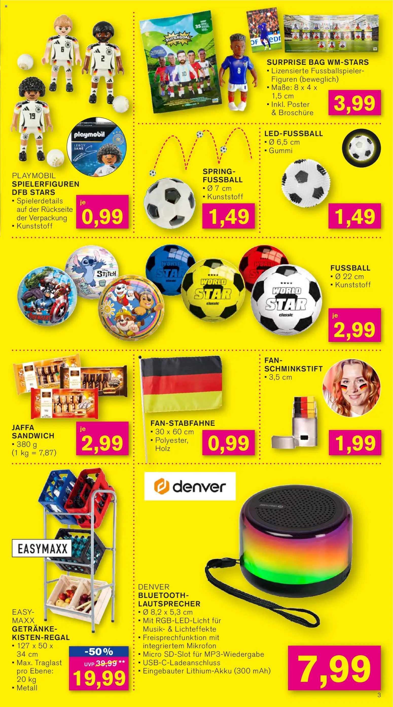 KODi Prospekt 	 – gültig ab 18.05.2026 | Seite: 3 | Produkte: Mikrofon, Lautsprecher, Fußball