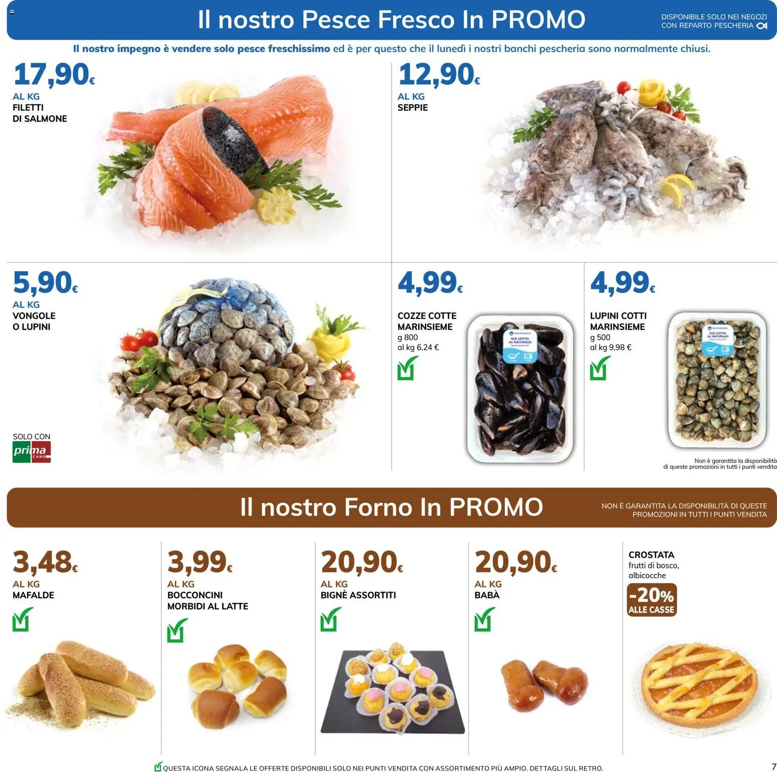 Volantino Basko del 15/09/2026 | Pagina: 7 | Prodotti: Salmone, Vongole, Albicocche, Forno