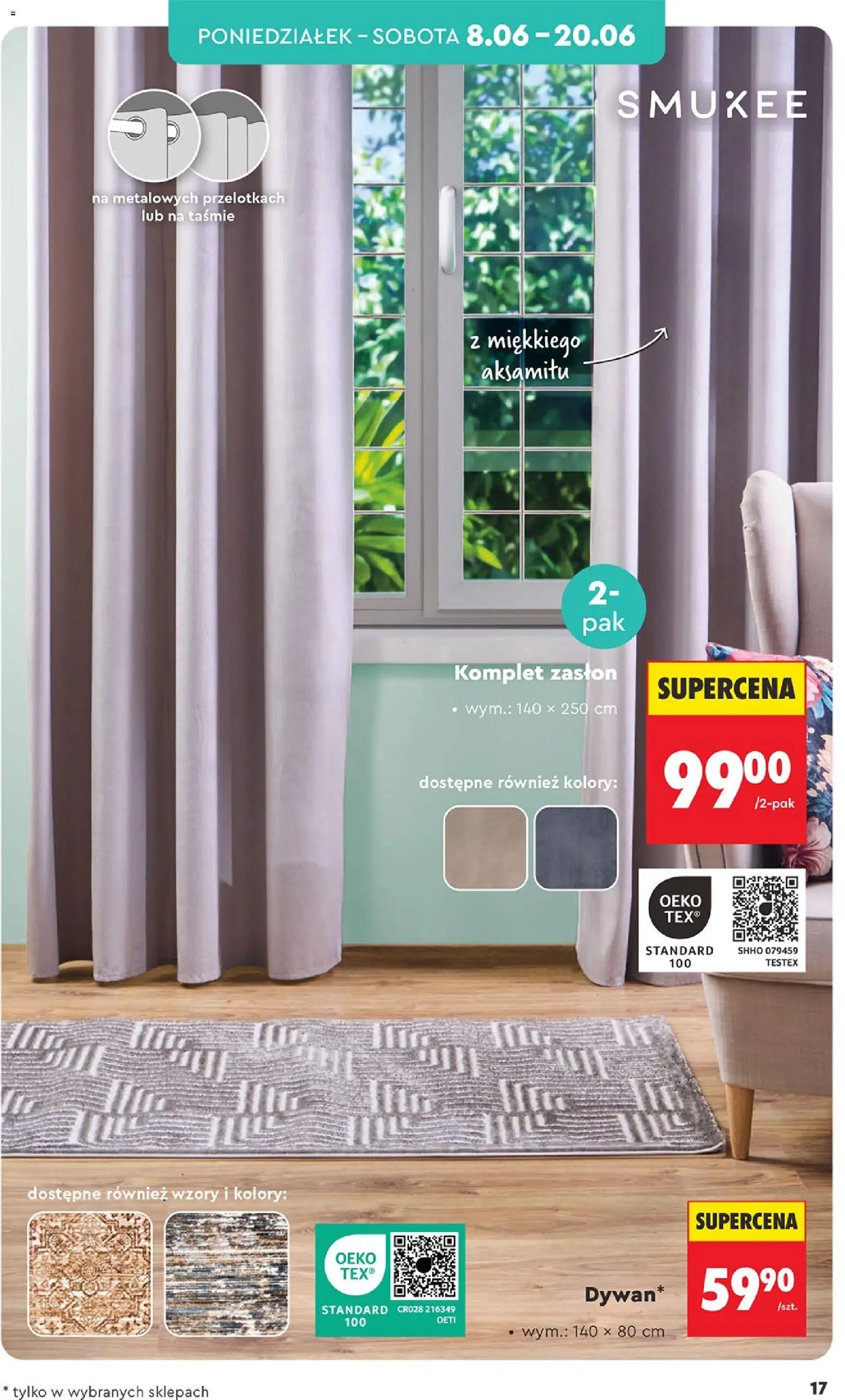 Biedronka gazetka - Hity i inspiracje od 06.06.2026 | Strona: 19 | Produkty: Dywan