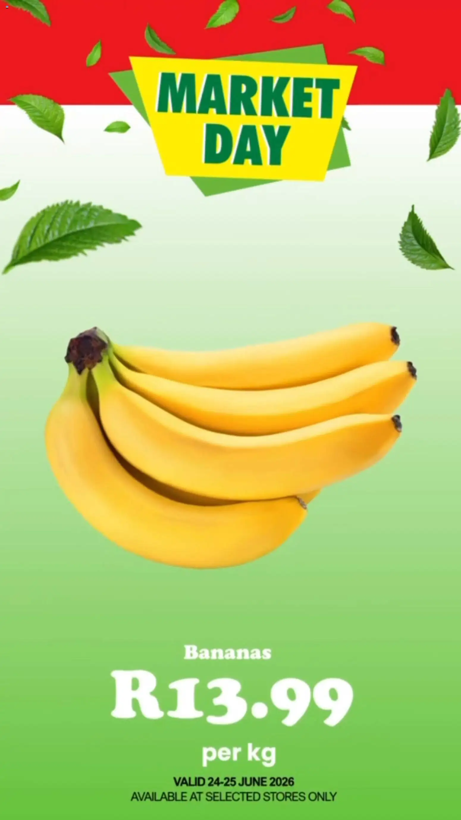 New Check Save catalogue – valid from 24/06/2026 | Page: 8 | Products: Bananas