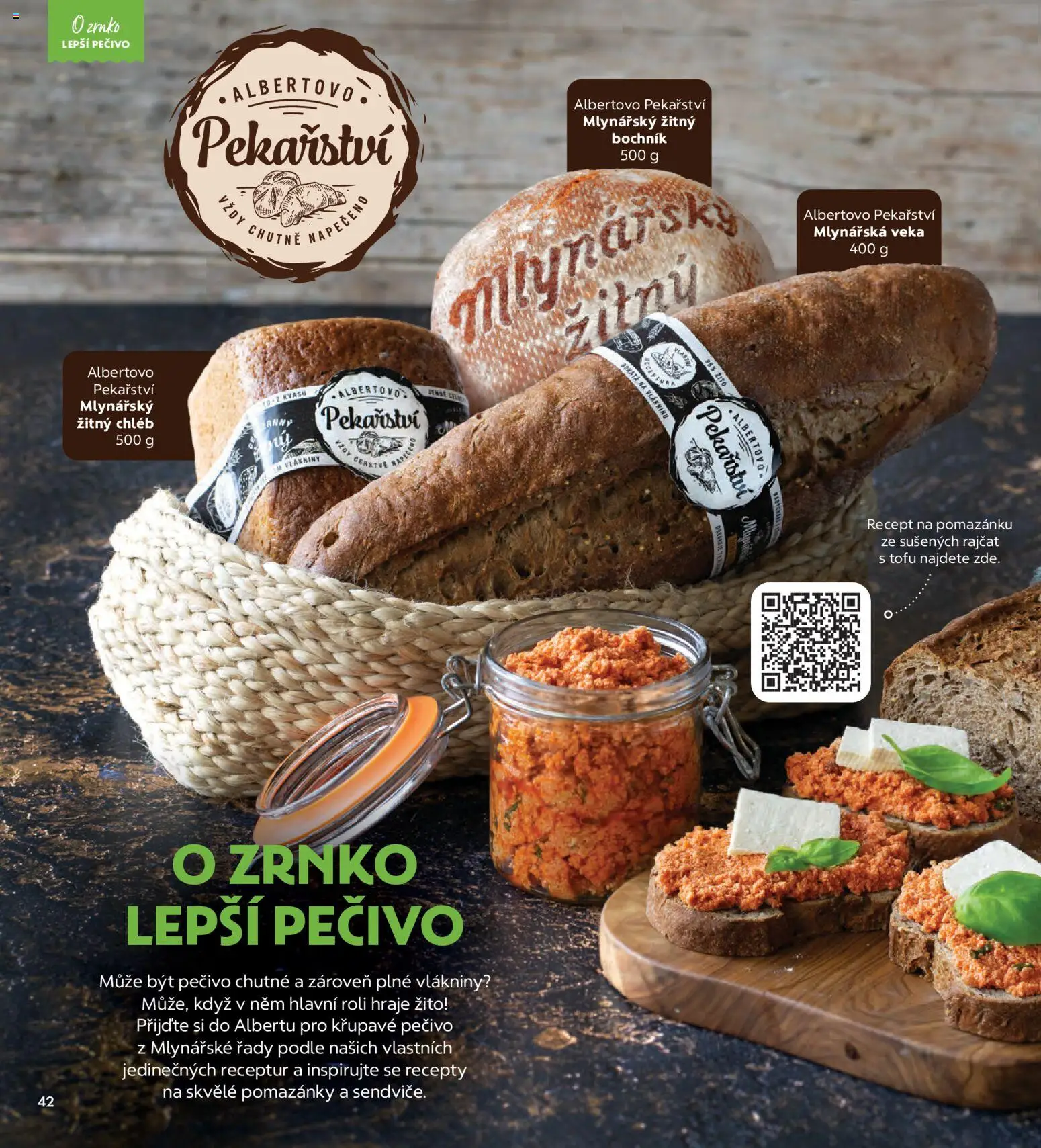 Albert magazín od 01.10.2026 | Strana: 42 | Produkty: Veka, Chléb, Žitný chléb, Pečivo