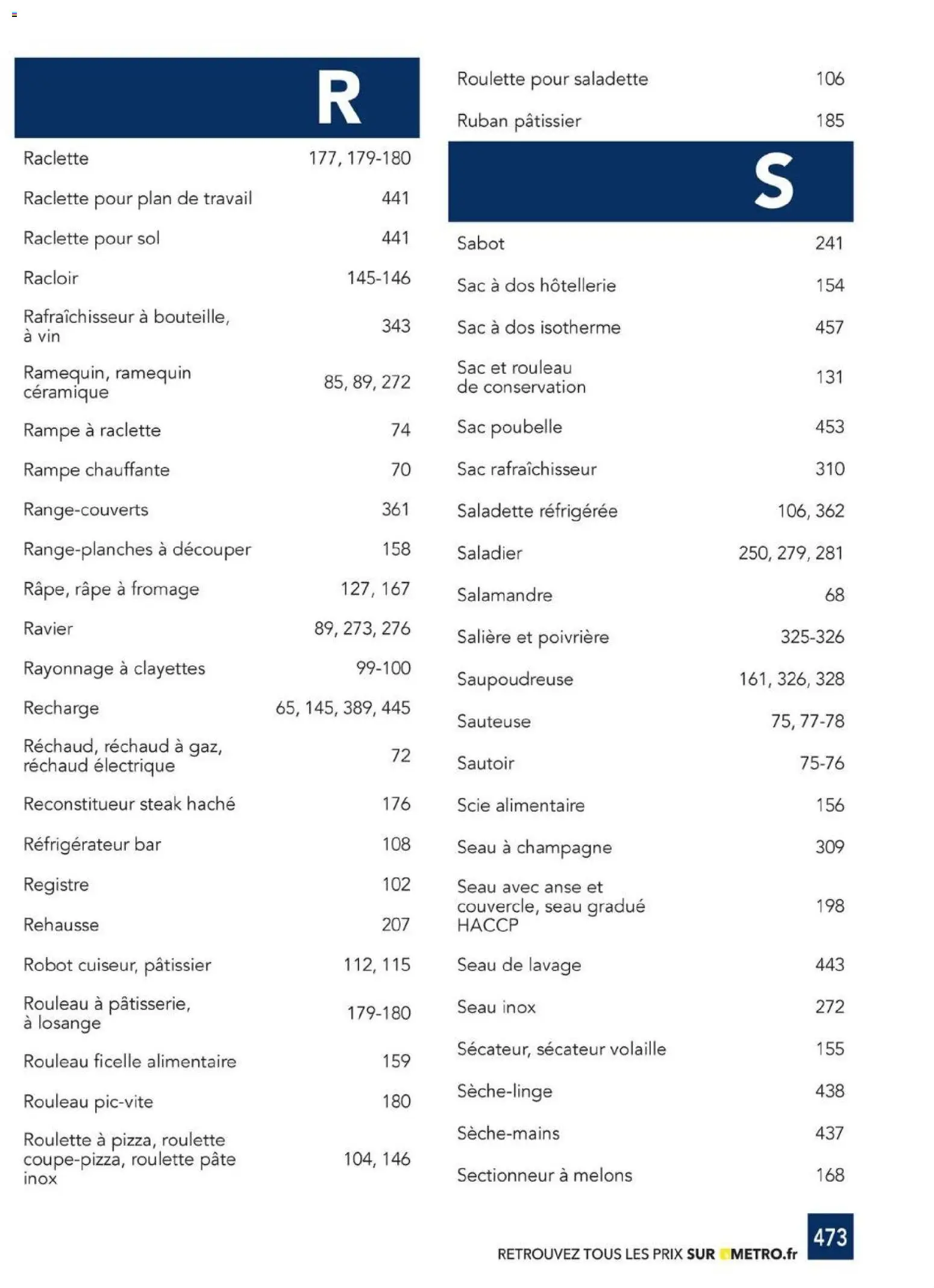 {H1} | Page: 473 | Produits: Poubelle, Ficelle alimentaire, Fromage, Vin