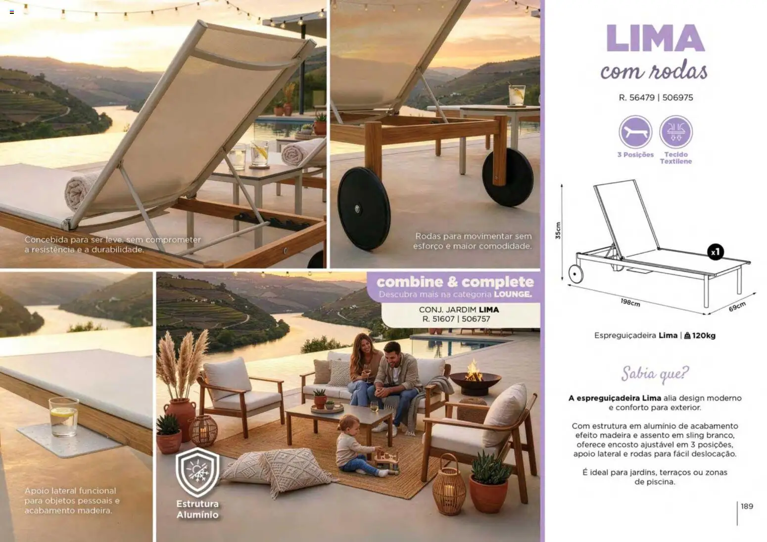 Espaço Casa folheto Ar Livre 2026 │ válido de 07.03.2026 | Página: 189 | Produtos: Espreguiçadeira