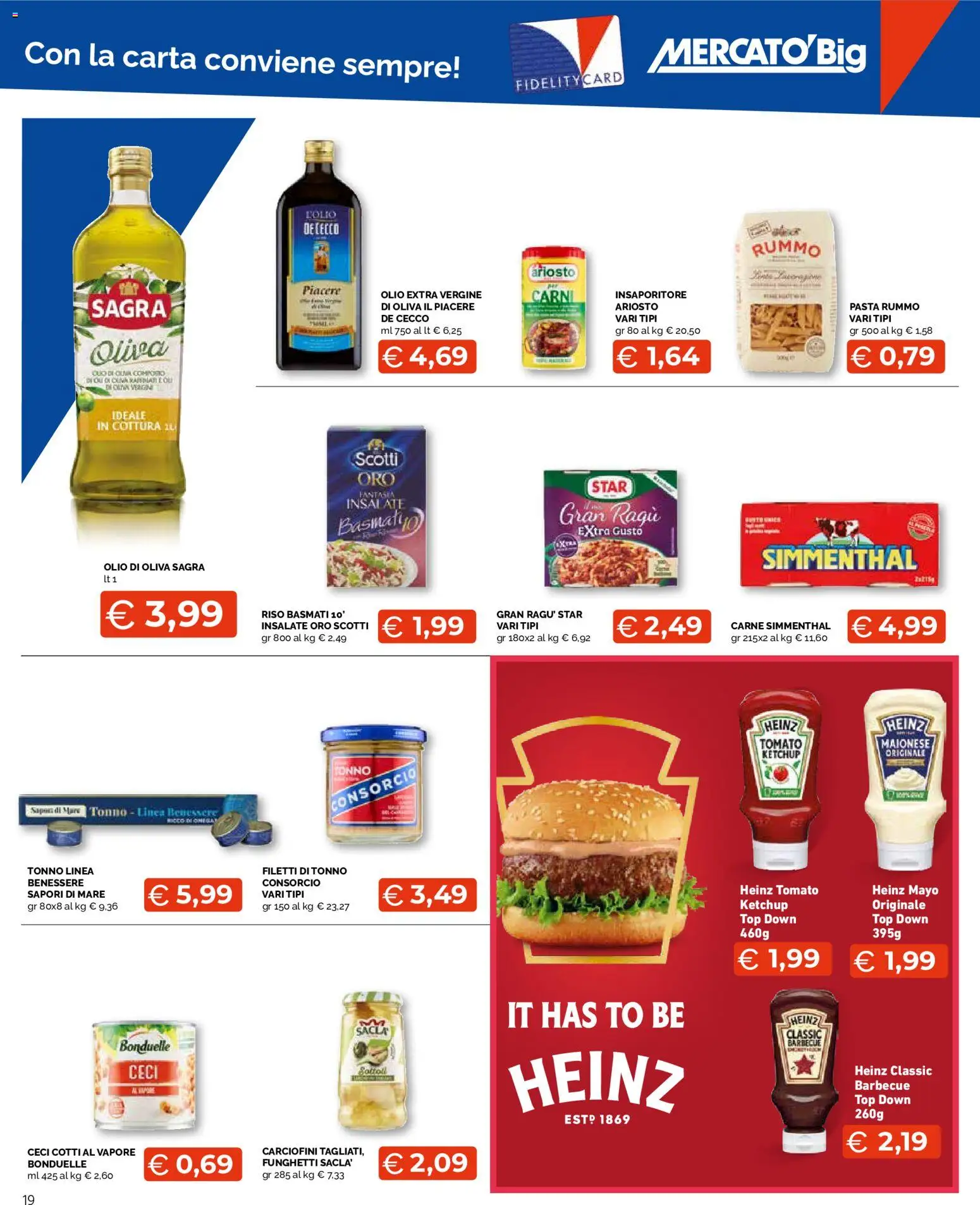 Volantino Mercatò del 20/07/2026 | Pagina: 19 | Prodotti: Riso, Barbecue, Olio, Olio extra vergine