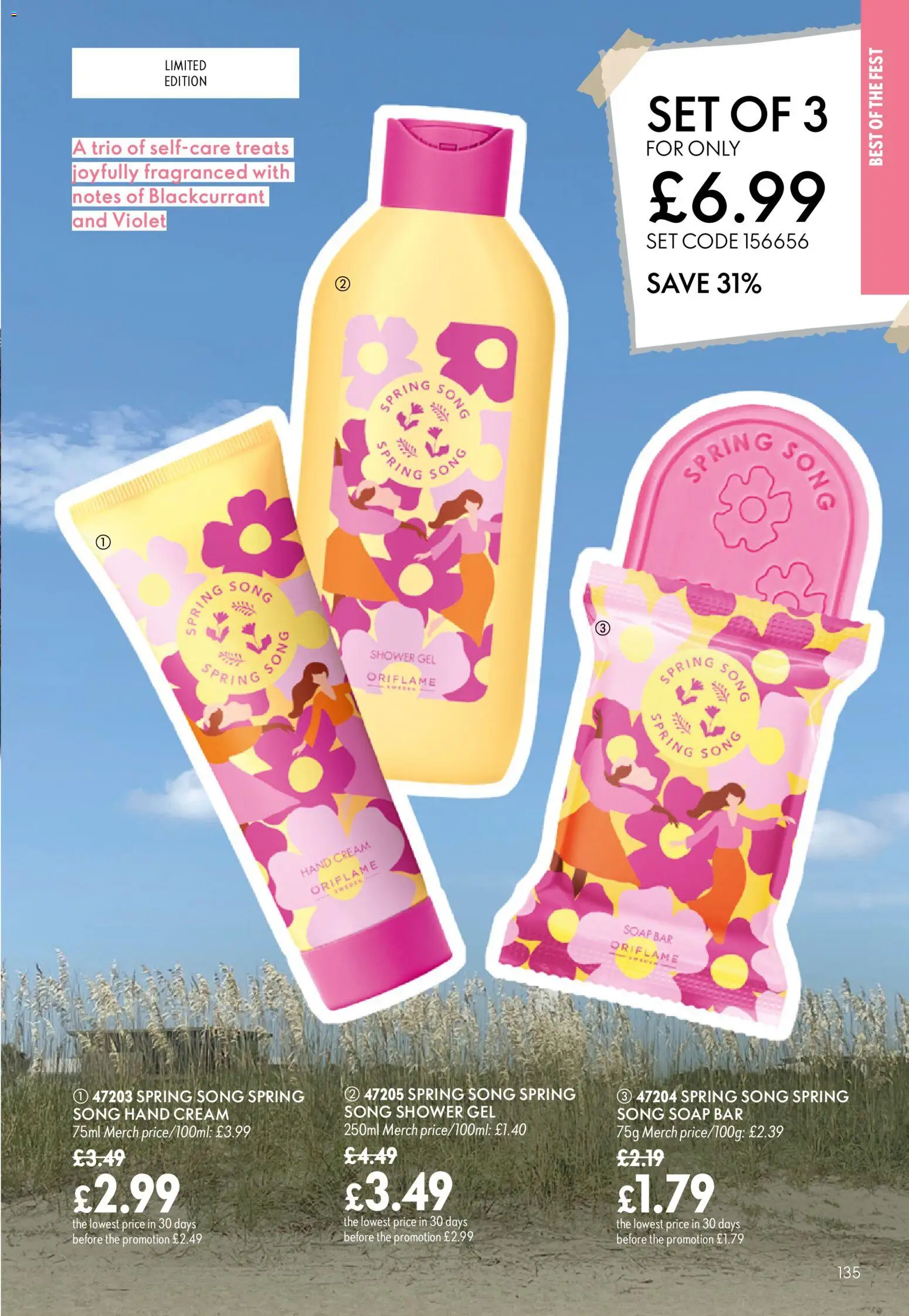 {H1} | Page: 135 | Products: Shower, Hand cream, Soap, Shower gel