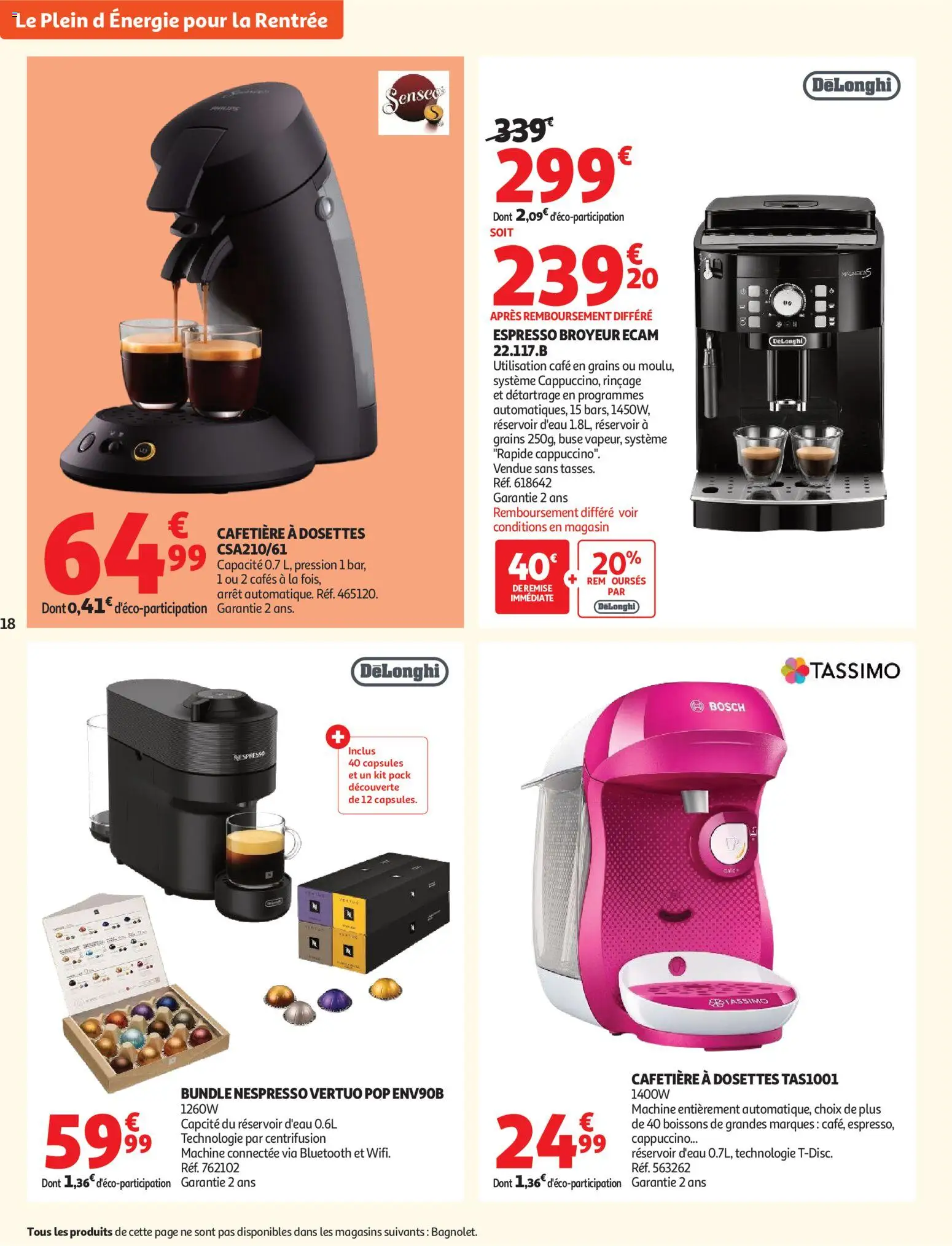 {H1} | Pagina: 18 | Producten: Capsules, La, Bluetooth, Cappuccino