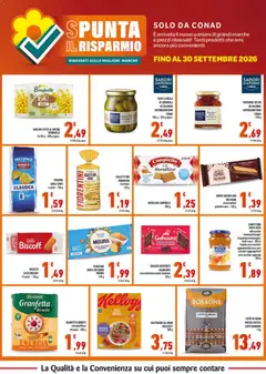 Anteprima del volantino Conad volantino Spunta il Risparmio Lazio valido a partire dal 01/08/2026 | Pagina: 5 | Prodotti: Patatine, Olive, Pomodori, Borbone
