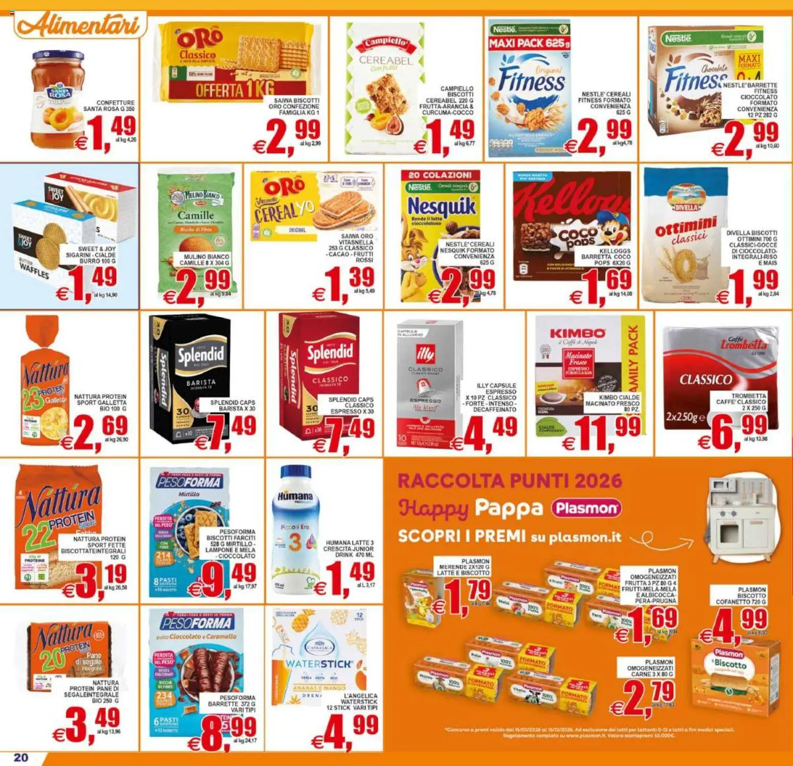 Volantino Pewex del 22/07/2026 | Pagina: 20 | Prodotti: Pane, Cereali, Mango, Ananas