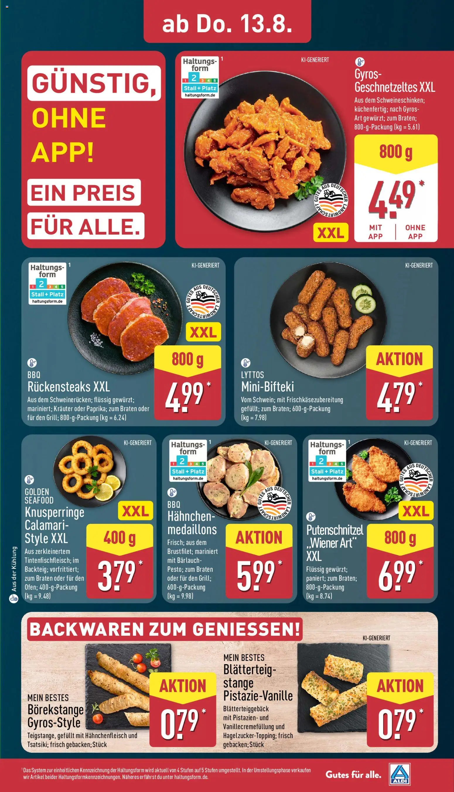 Aldi Prospekt – gültig ab 10.08.2026 | Seite: 29 | Produkte: Hahnchen, Pistazien, Gyros, Putenschnitzel