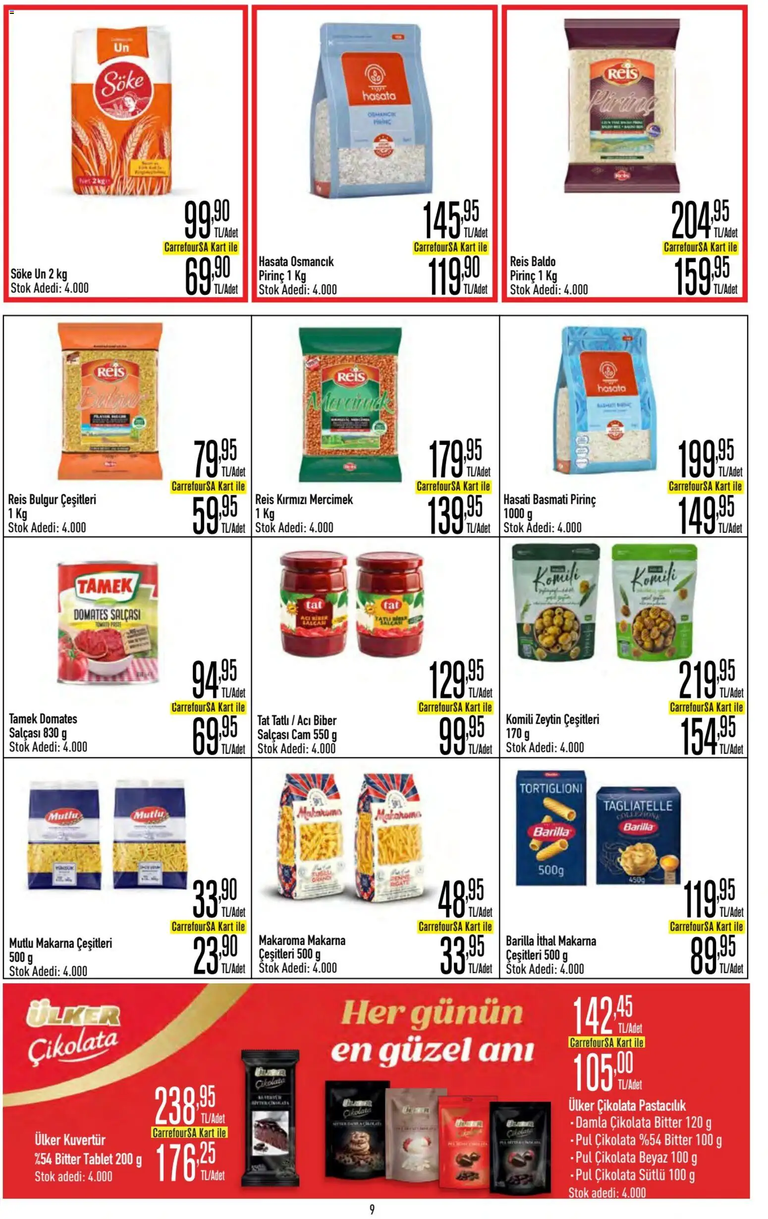 CarrefourSA - Katalog Gurme - 20 Ağustos 2026 tarihinden itibaren geçerlidir | Sayfa: 9 | Ürünler: Çikolata, Domates, Acı biber, Zeytin