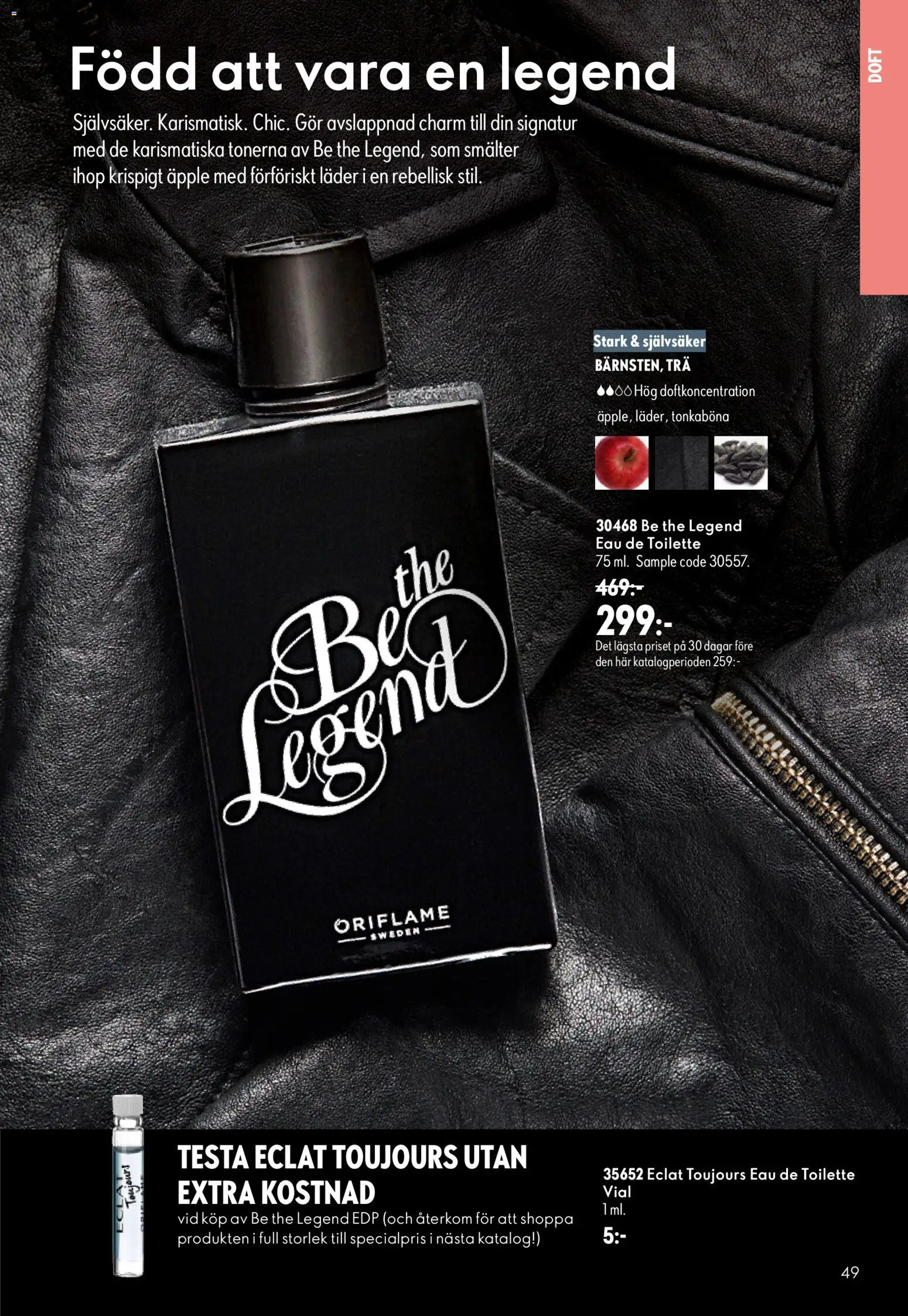 Oriflame reklamblad aktuell från 24/06/2026 | Sida: 49 | Produkter: Doft, Eau de toilette, Äpple