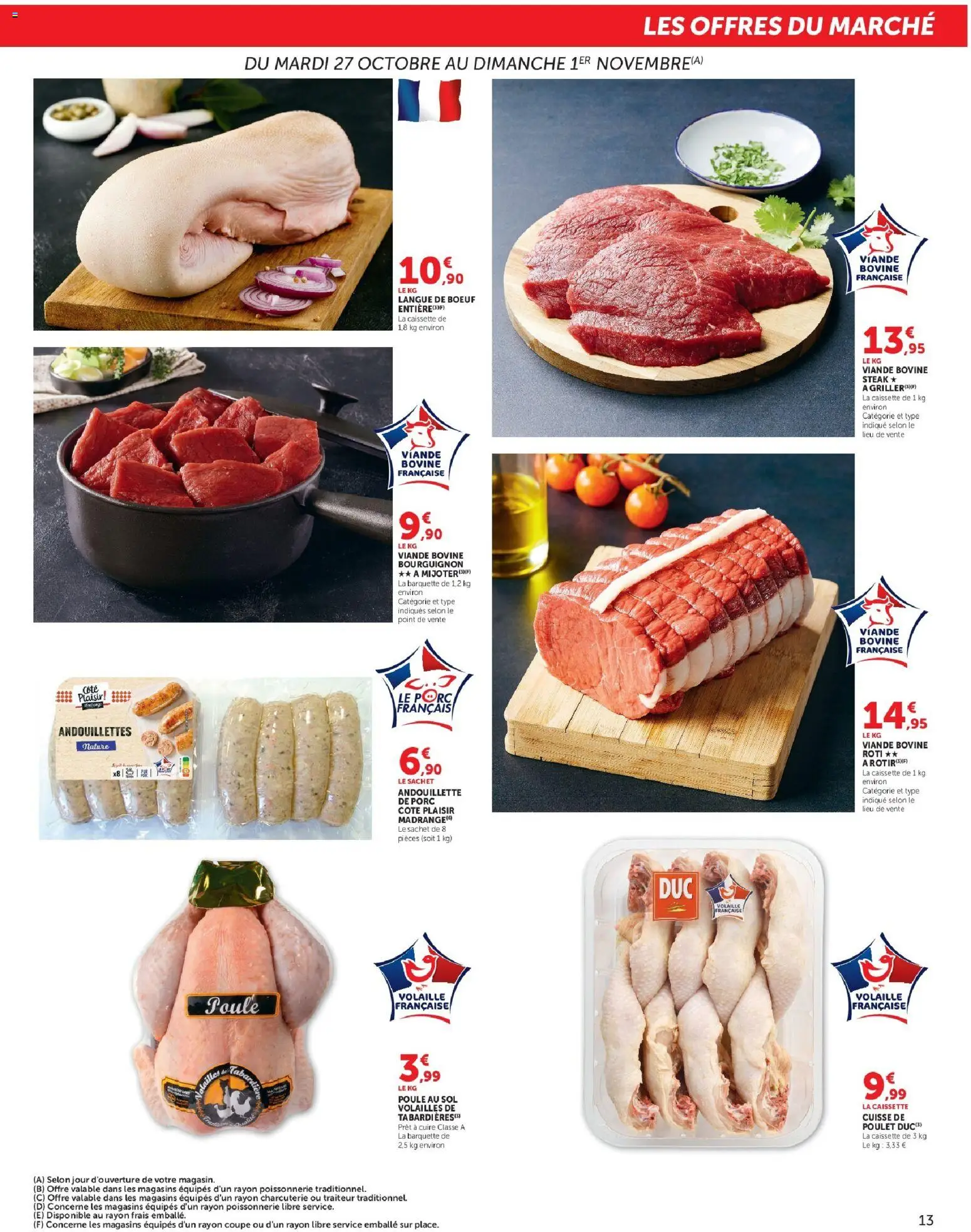 {H1} | Page: 13 | Produits: Charcuterie, Cuisse, Volaille, Viande bovine