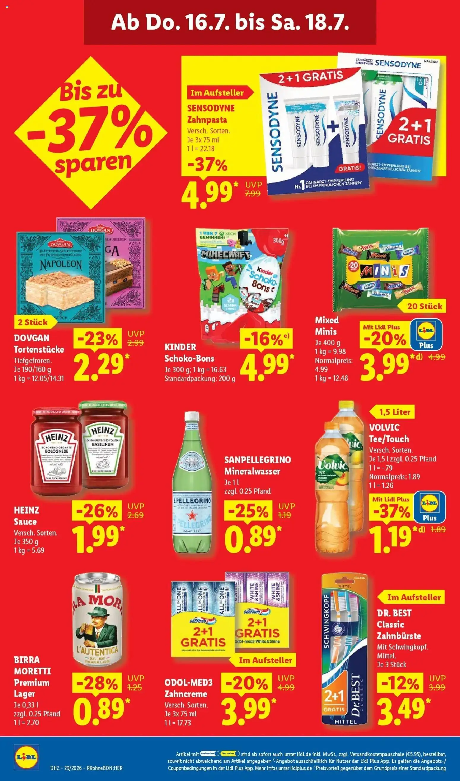 Lidl Prospekt Zülpich – gültig ab 13.07.2026 | Seite: 70 | Produkte: Twix, Zahnpasta, Zahnbürste, Blaubeeren