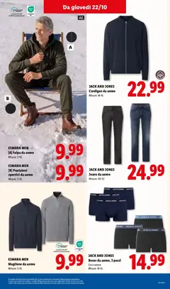 Anteprima del volantino ESMARA MEN Maglione da uomo, Maglione da uomo valido a partire dal 22/10/2026 | Pagina: 33 | Prodotti: Felpa, Pantaloni, Cardigan, Jeans