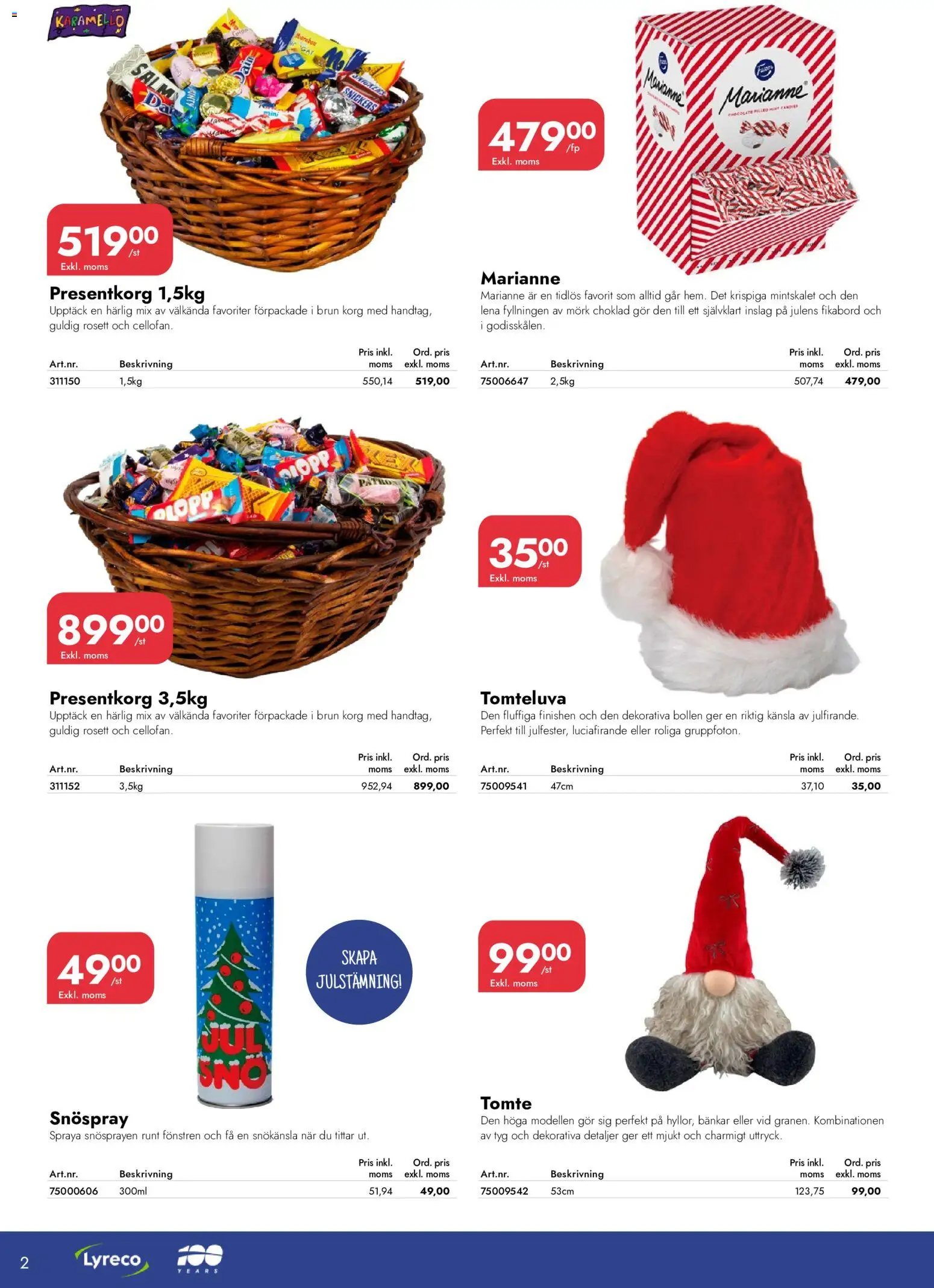 Lyreco reklamblad aktuell från 16/09/2026 | Sida: 2 | Produkter: Snickers, Korg, Choklad, Presentkorg