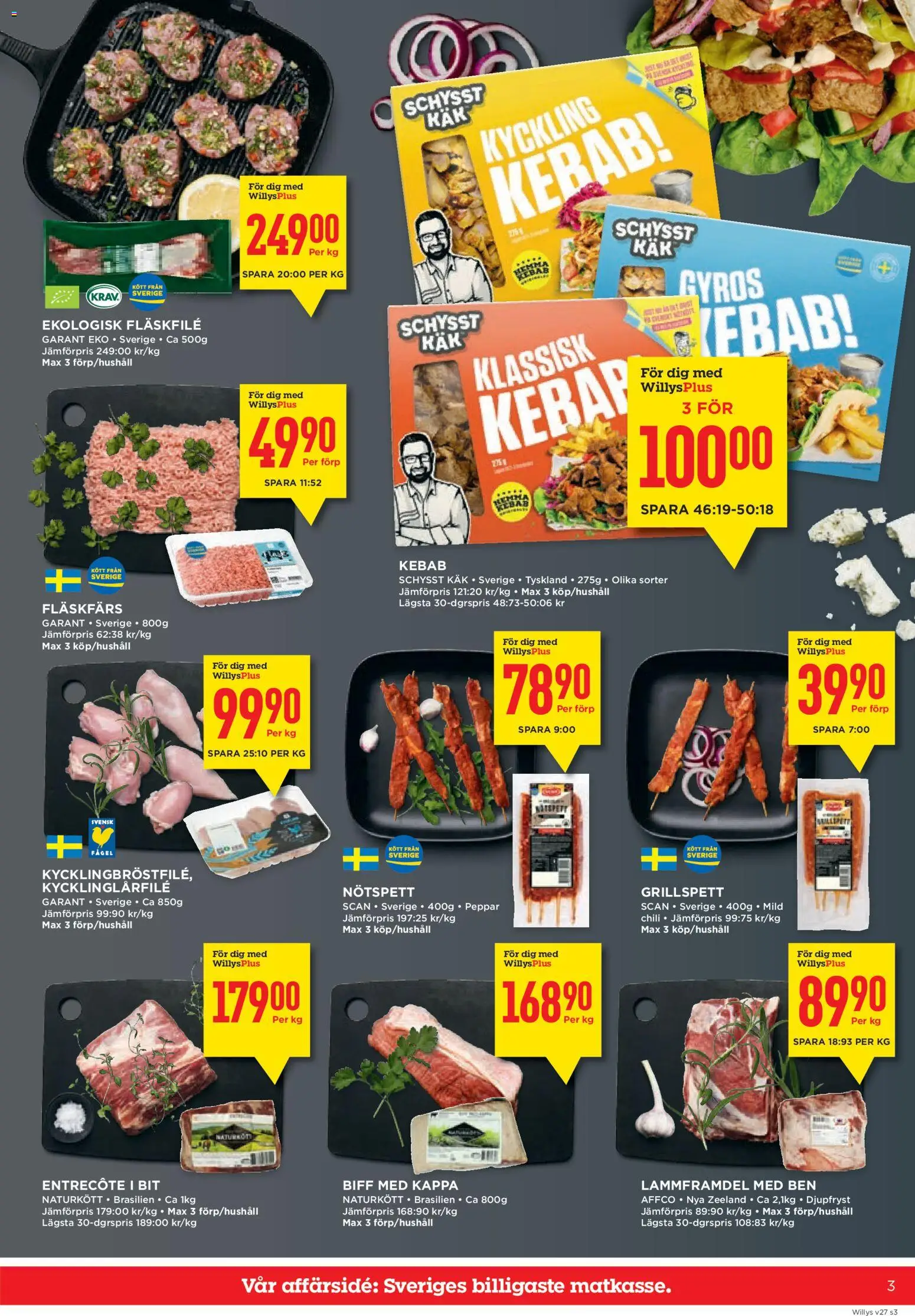 Willys reklamblad aktuell från 29/06/2026 | Sida: 3