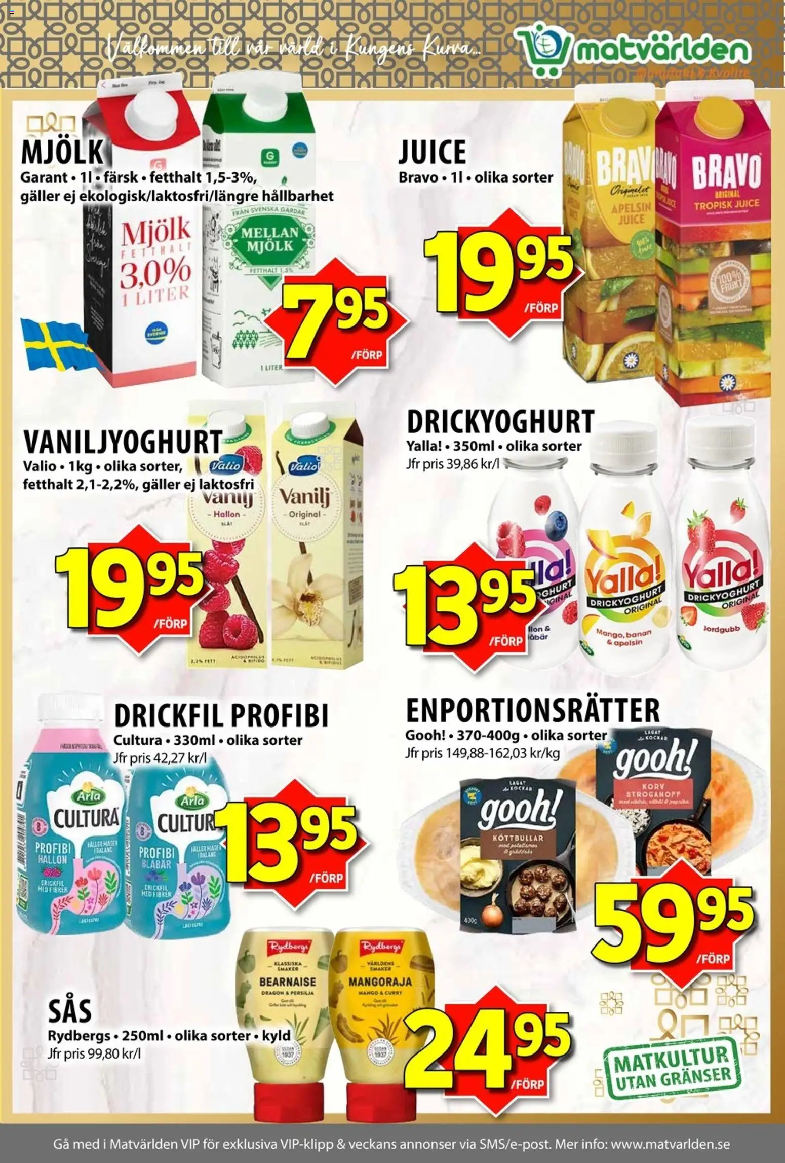 Matvärlden reklamblad aktuell från 17/08/2026 | Sida: 6 | Produkter: Vanilj, Köttbullar, Galler, Blåbär