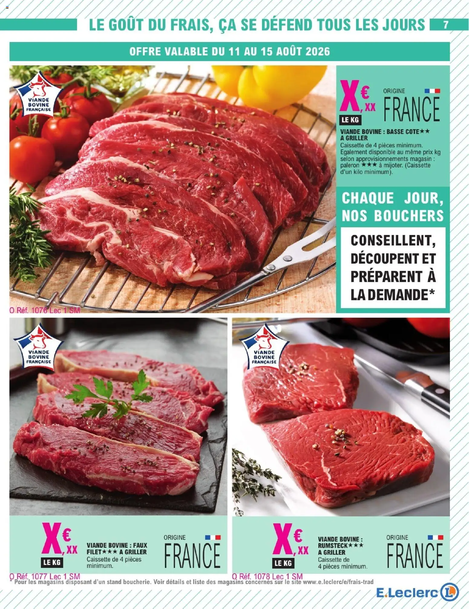 {H1} | Page: 15 | Produits: Viande, Viande bovine