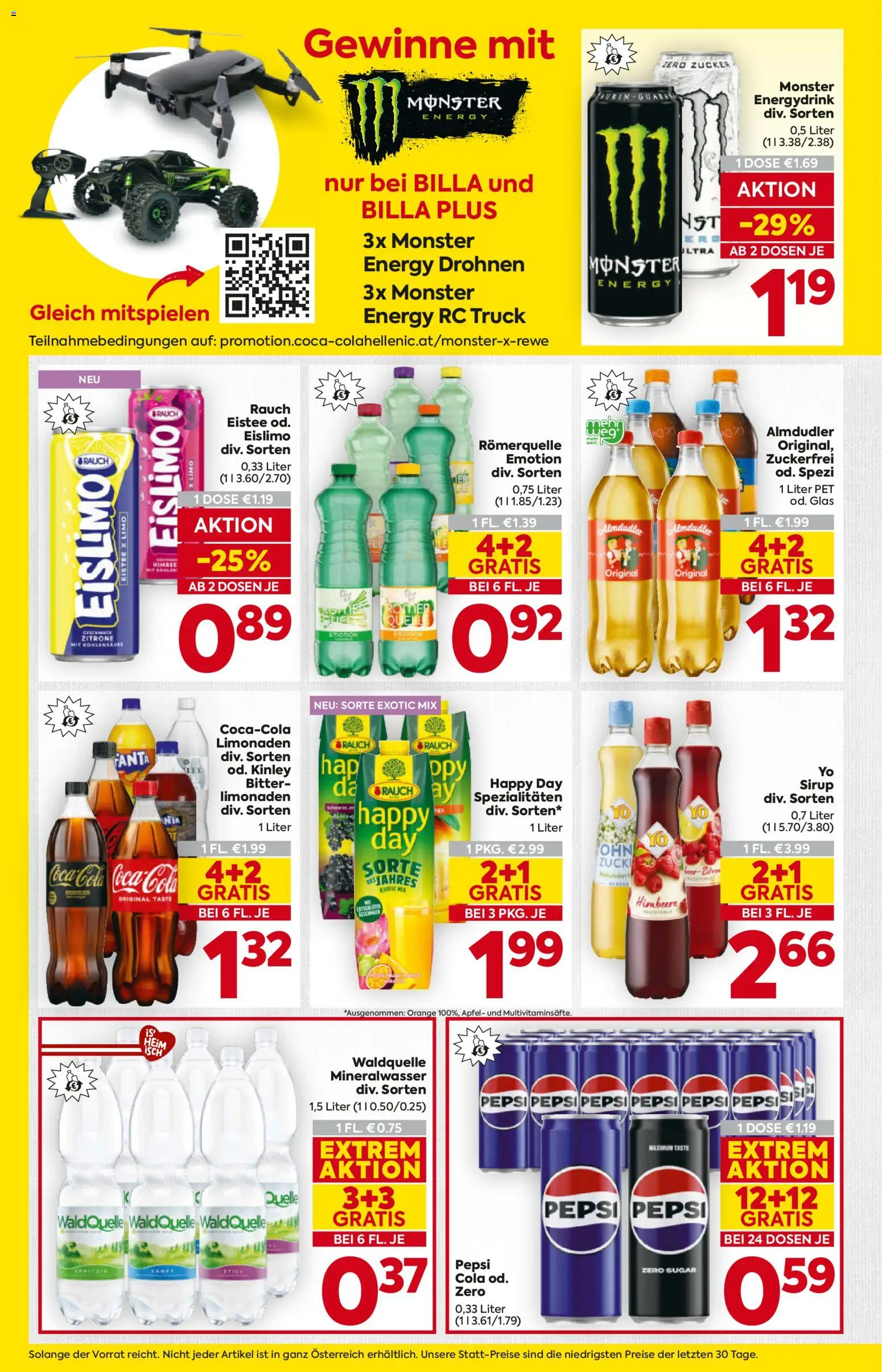 Billa AT akciós ujság - amely érvényes a következő dátumtól: 07.04.2026 | Oldal: 12 | Termékek: Pepsi, Fanta, Coca Cola, Cola